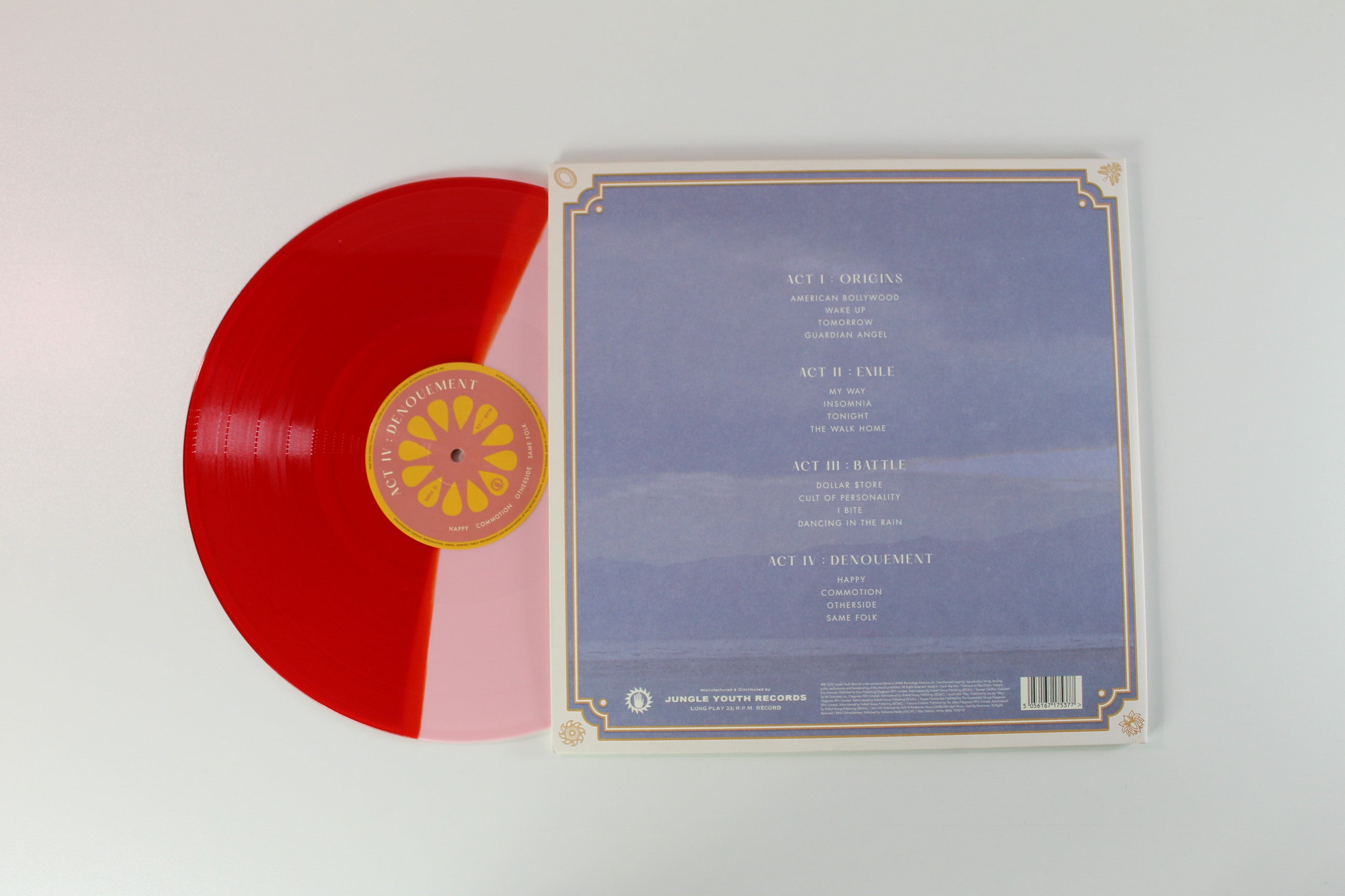 Young The Giant - American Bollywood on Awal Blue / Green Split Red / Pink Split