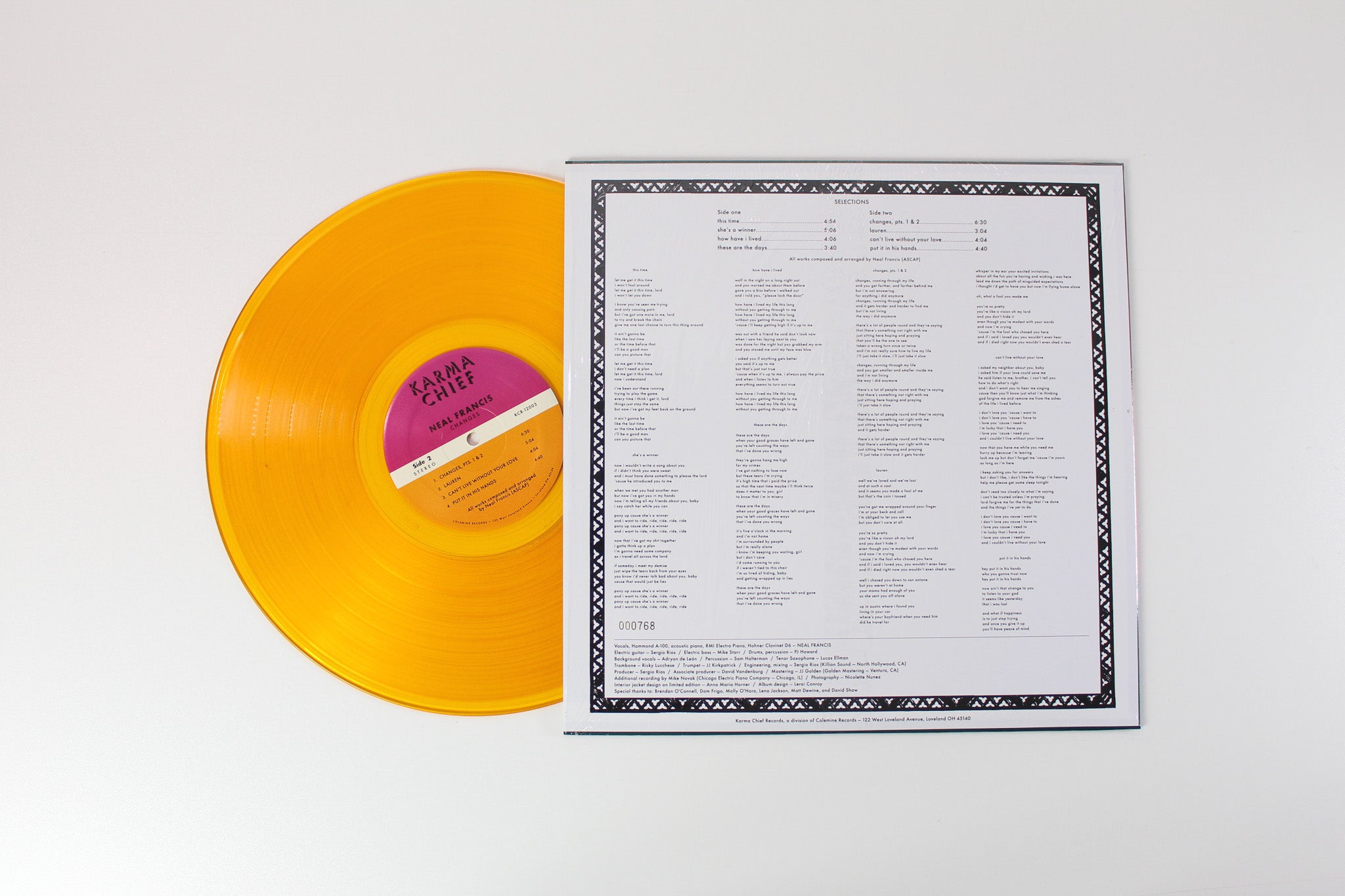 Neal Francis - Changes on Colemine Ltd Numbered Gold Vinyl