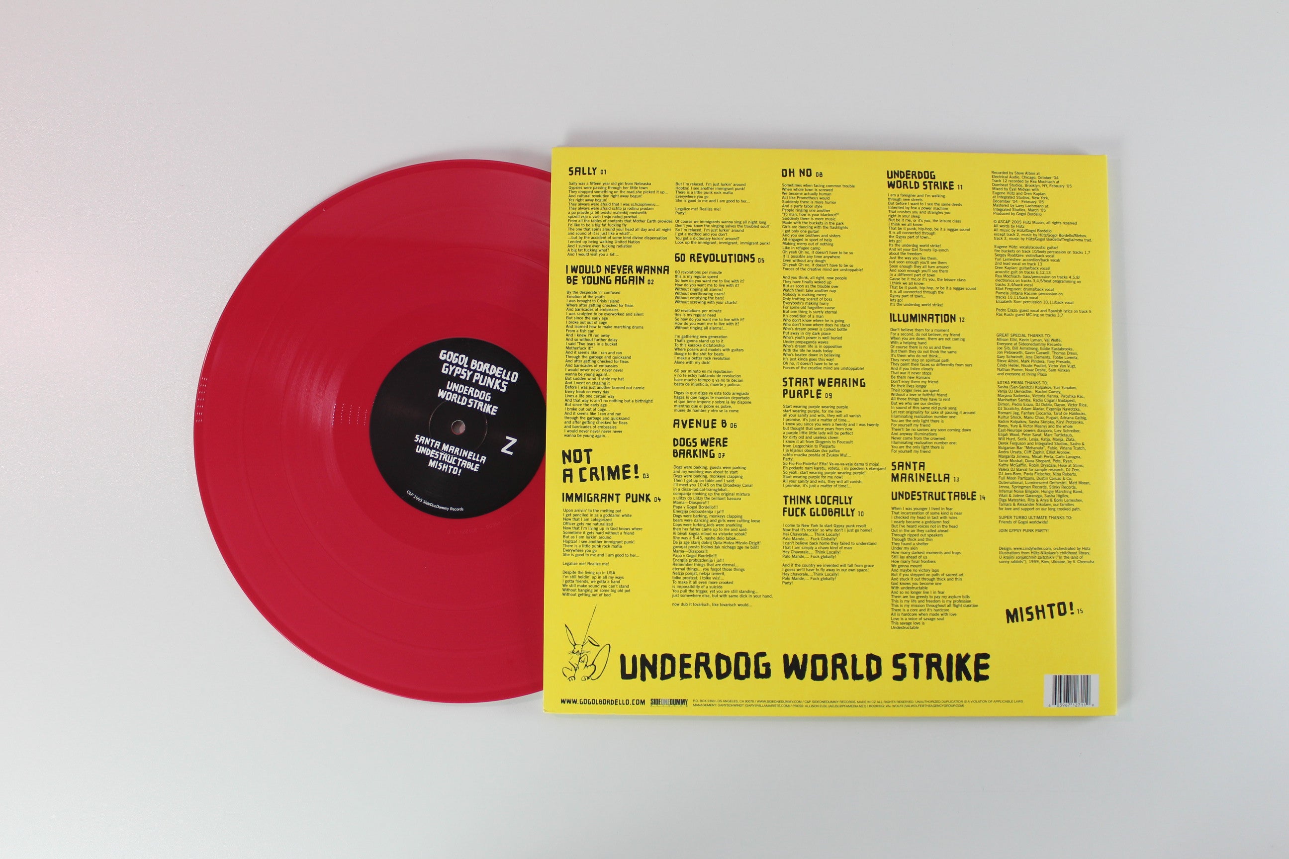 Gogol Bordello - Gypsy Punks (Underdog World Strike) on SideOneDummy Ltd Hot Pink Reissue