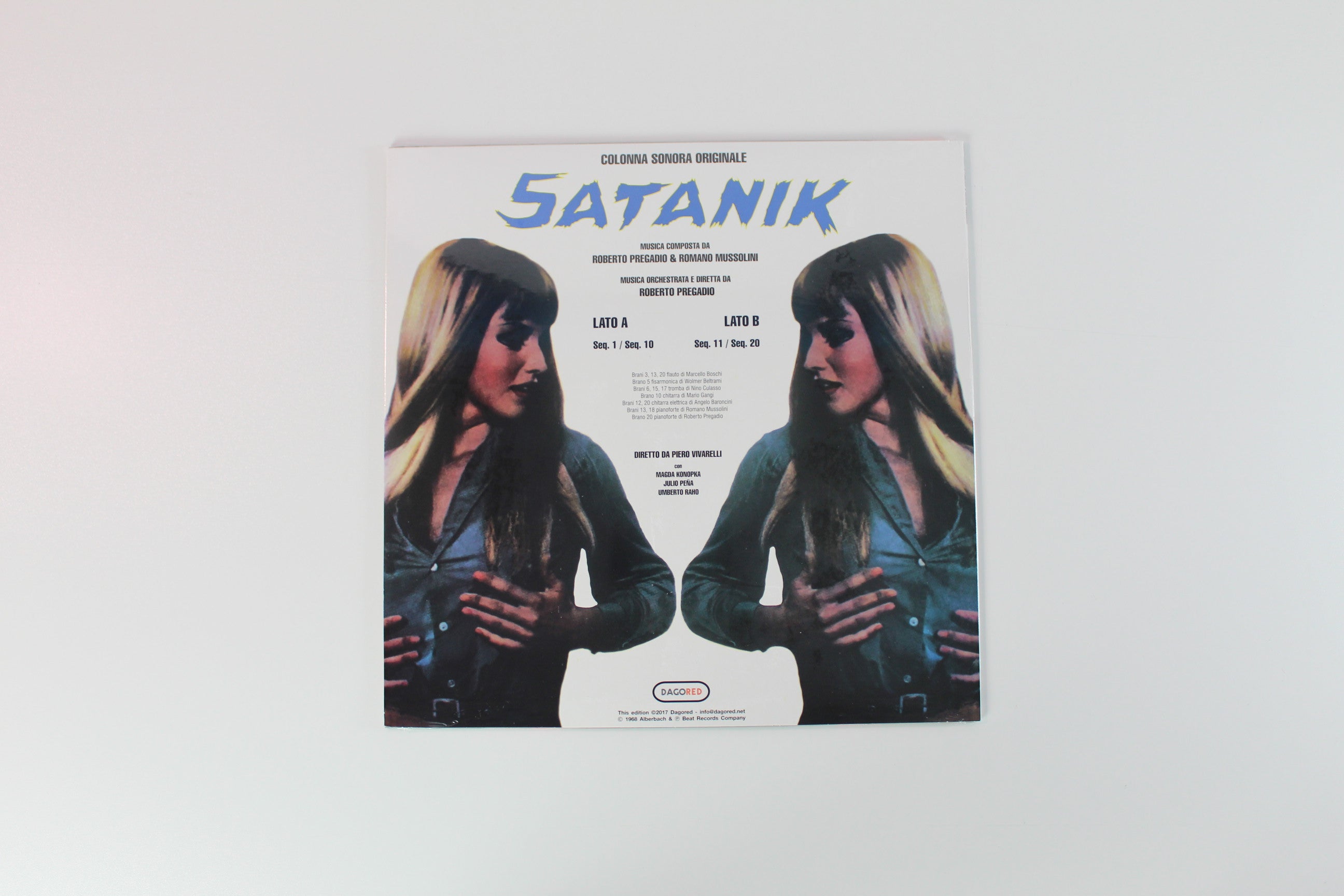 Roberto Pregadio & Romano Mussolini - Satanik (Original Soundtrack Music) on Dagored RSD 2017 Ltd Numbered Reissue Sealed