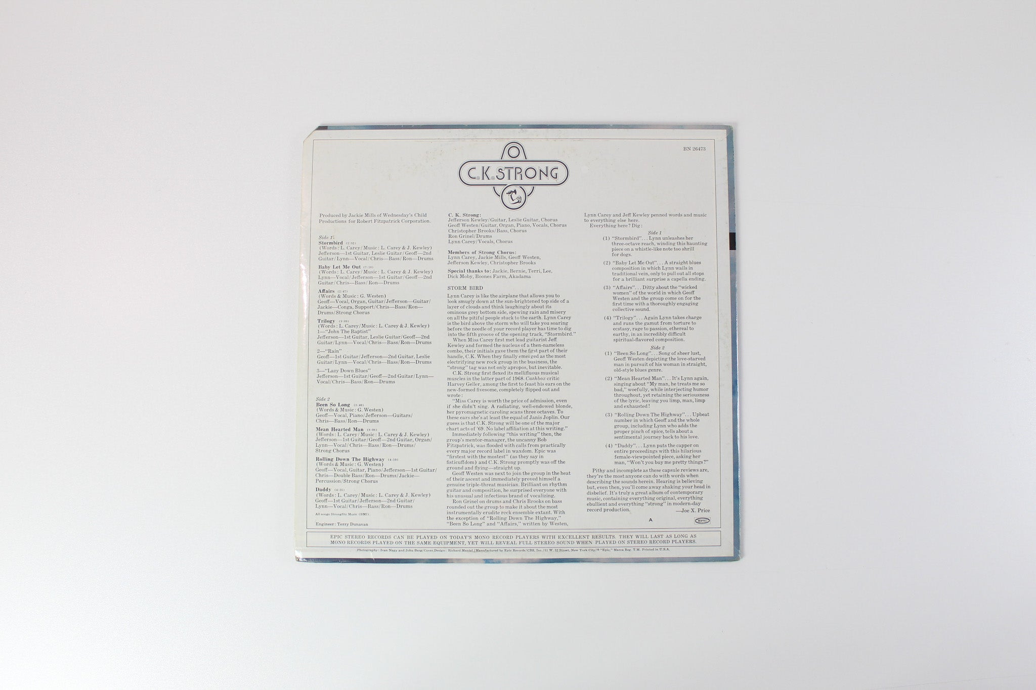 C. K. Strong - C. K. Strong on Epic Stereo Sealed