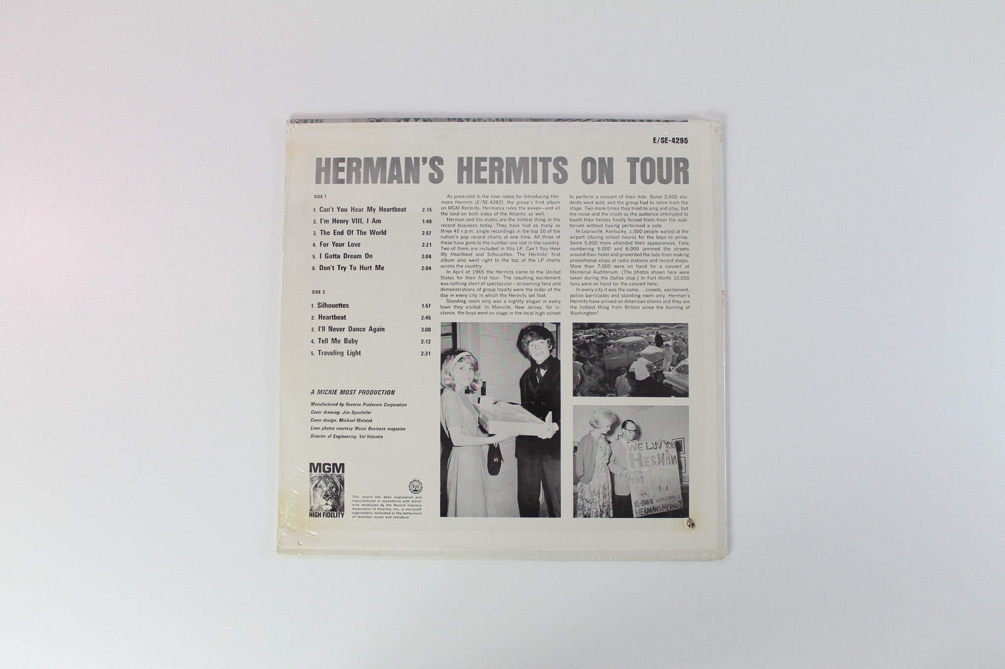 Herman's Hermits - Their Second Album! Herman's Hermits On Tour on MGM Stereo Sealed