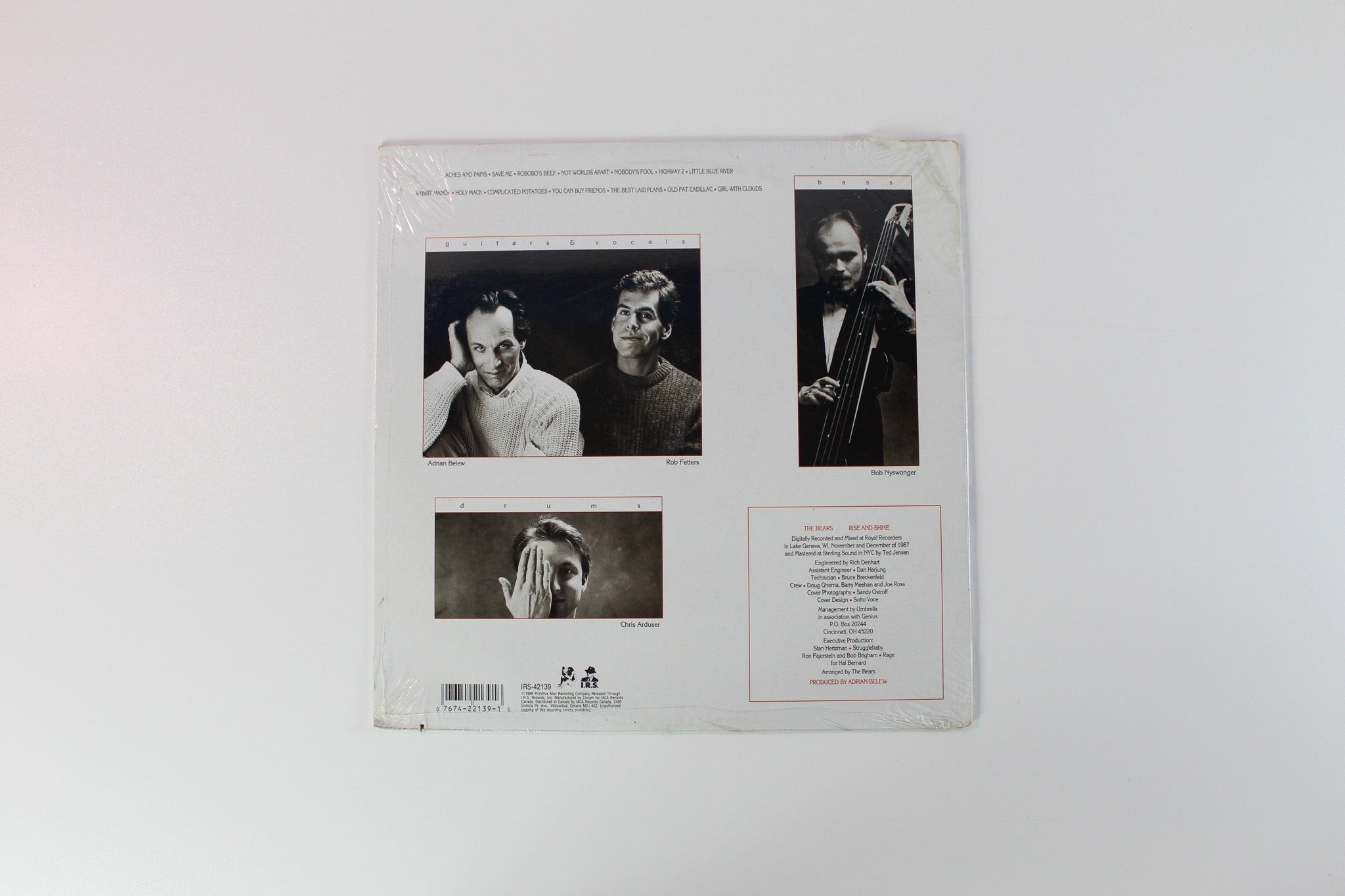 The Bears - Rise And Shine on Primitive Man I.R.S. Sealed