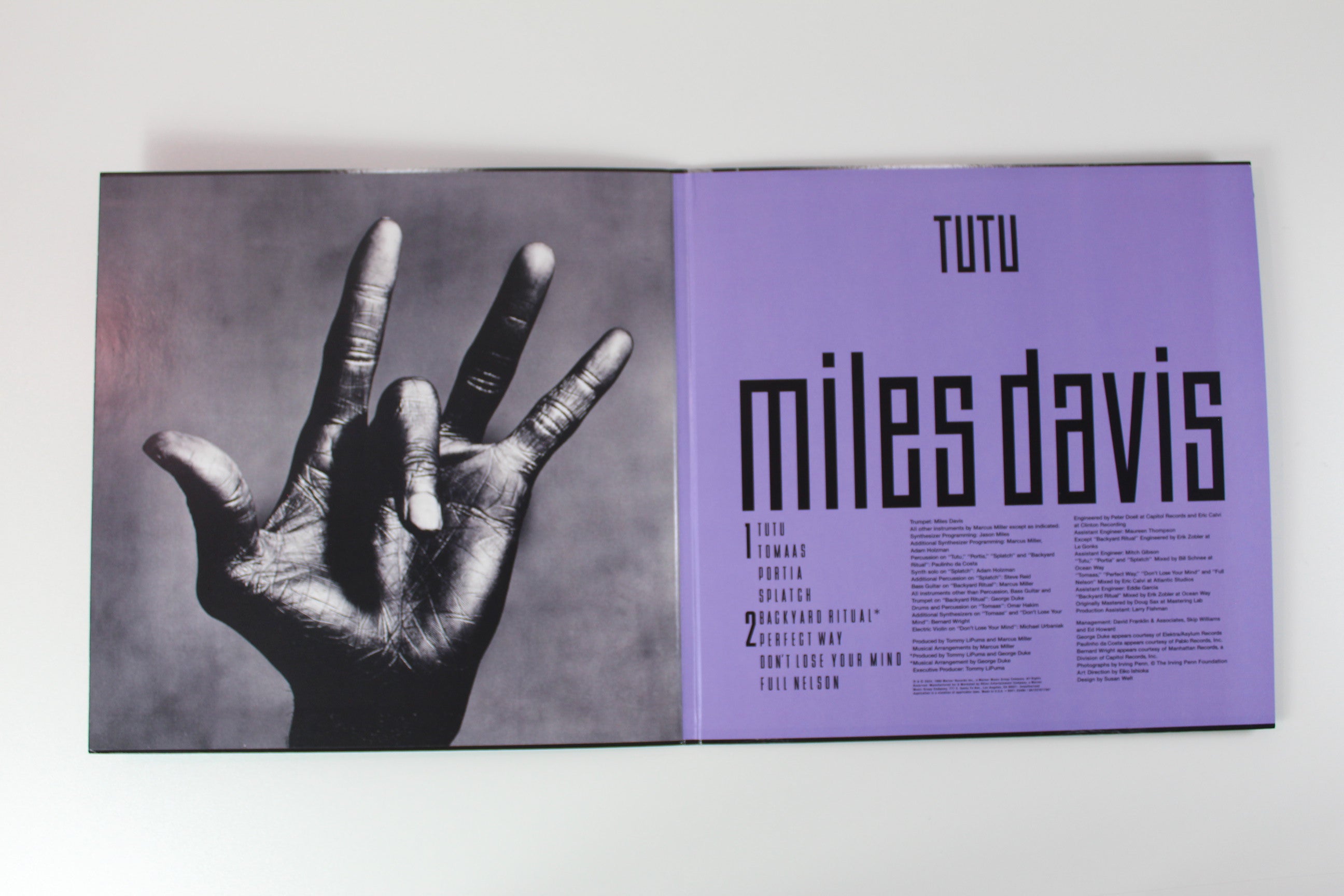 Miles Davis - Tutu on Rhino Ltd Numbered 180 Gram Reissue