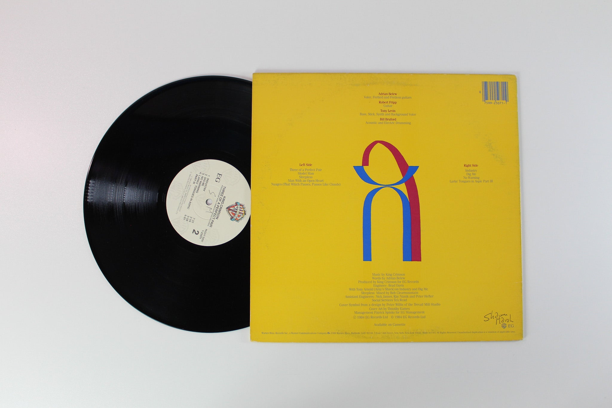 King Crimson - Three Of A Perfect Pair on Warner Bros. Records / EG