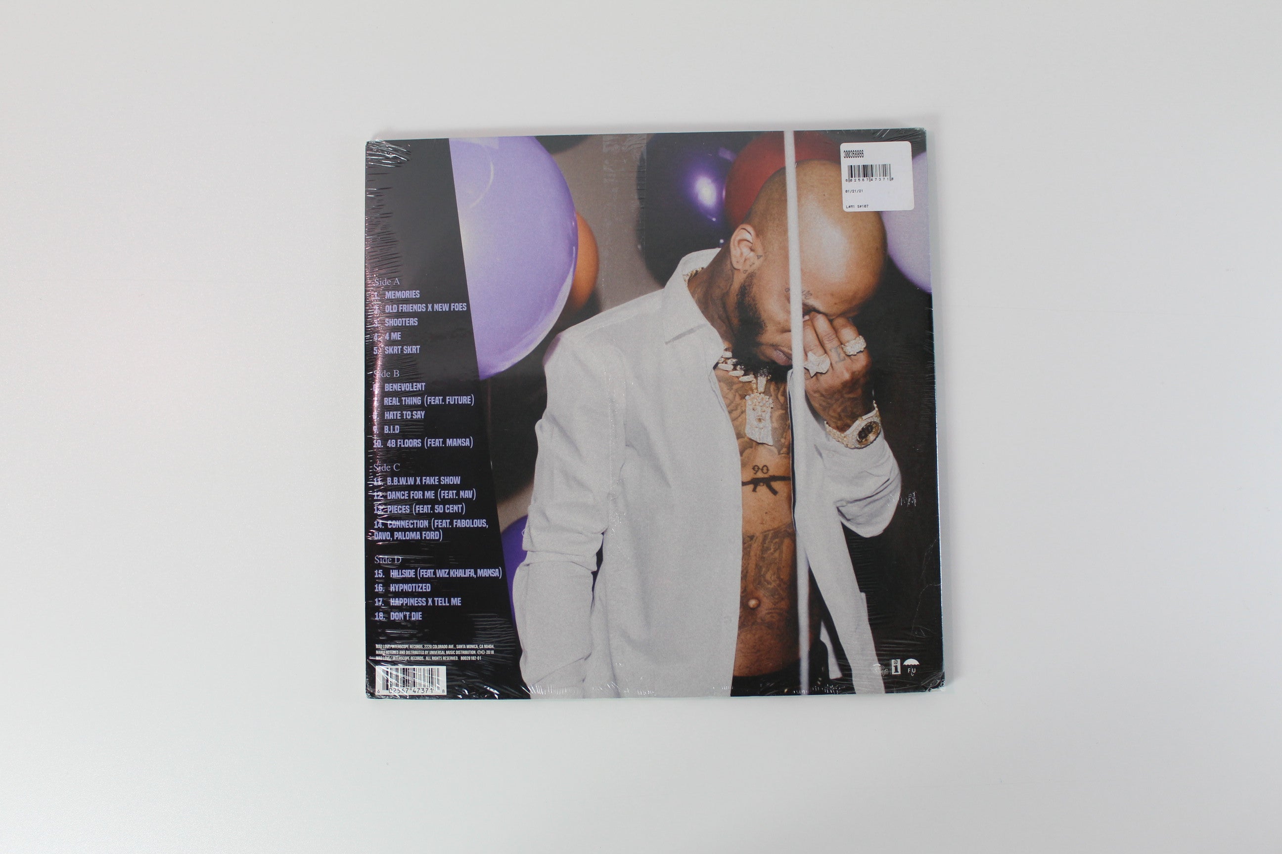Tory Lanez - Memories Don't Die on Mad Love Interscope Sealed