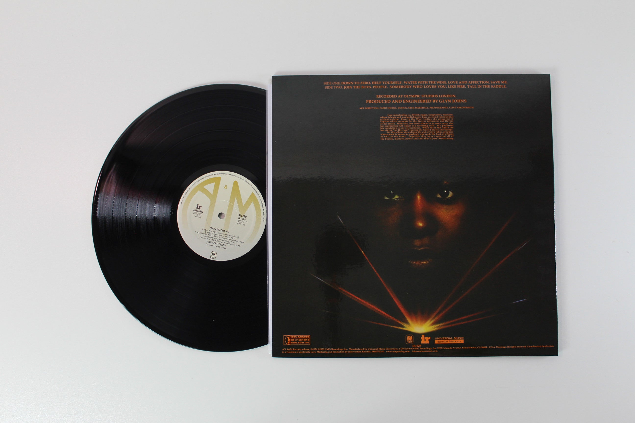 Joan Armatrading - Joan Armatrading on Intervention A&M 180 Gram Reissue