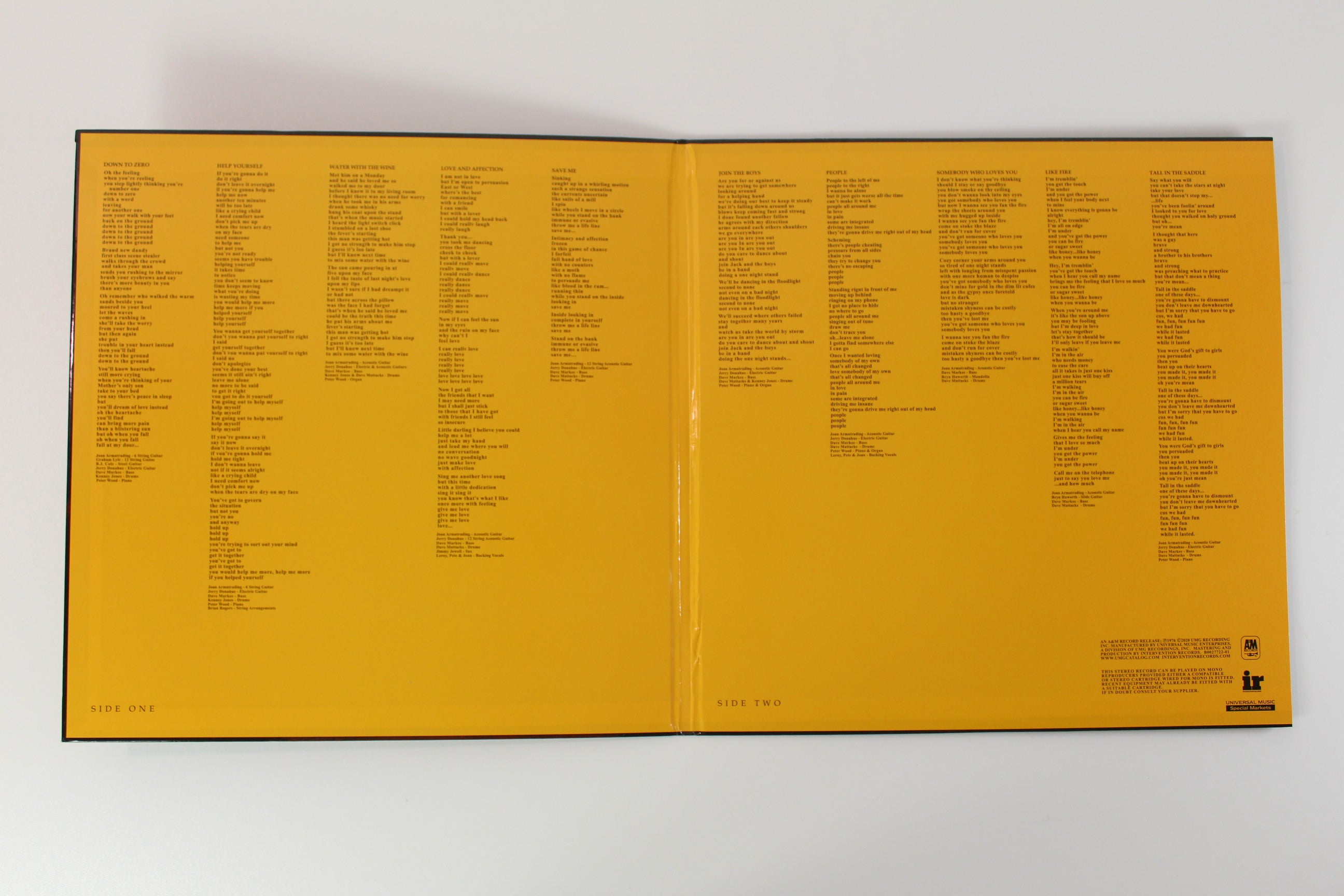 Joan Armatrading - Joan Armatrading on Intervention A&M 180 Gram Reissue