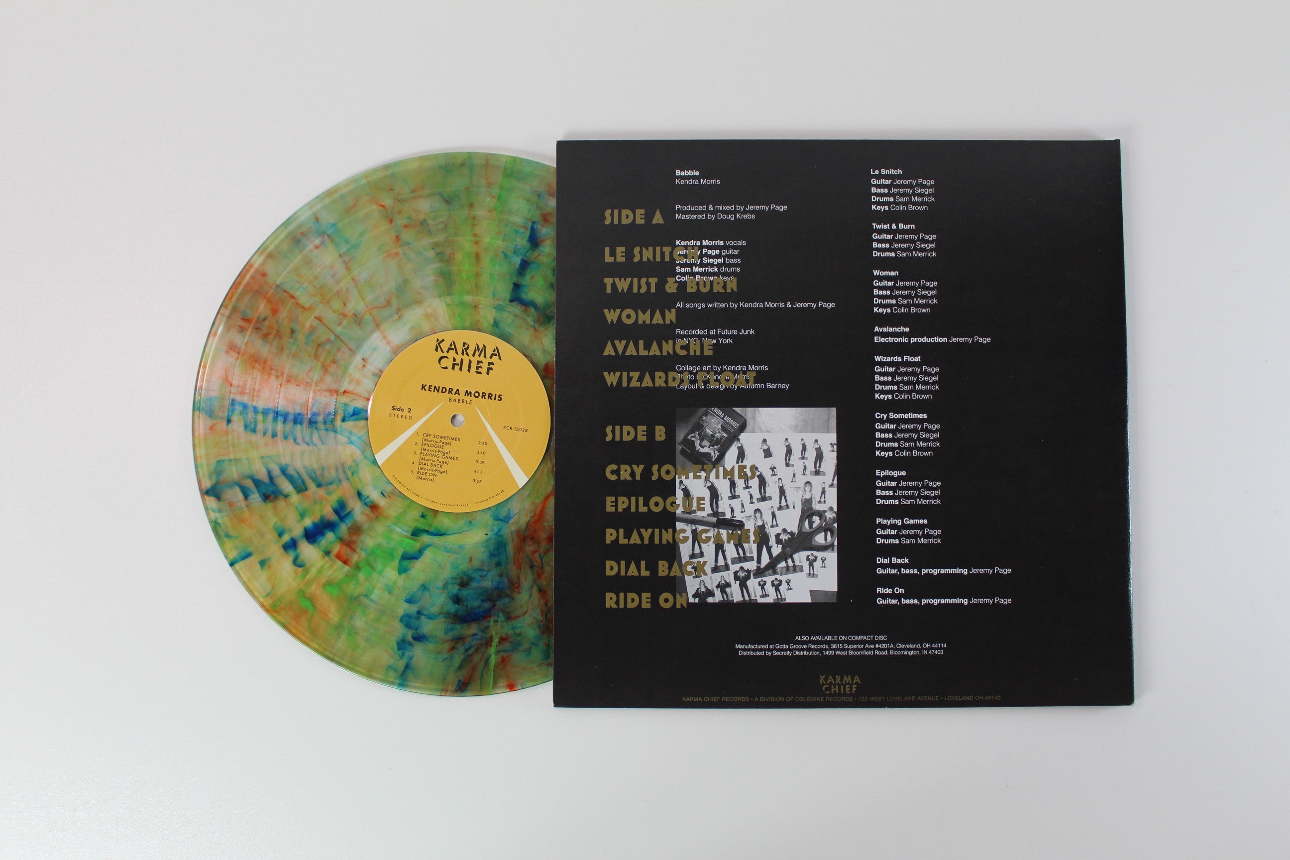 Kendra Morris - Babble on Karma Chief Ltd Freak Swirl Vinyl