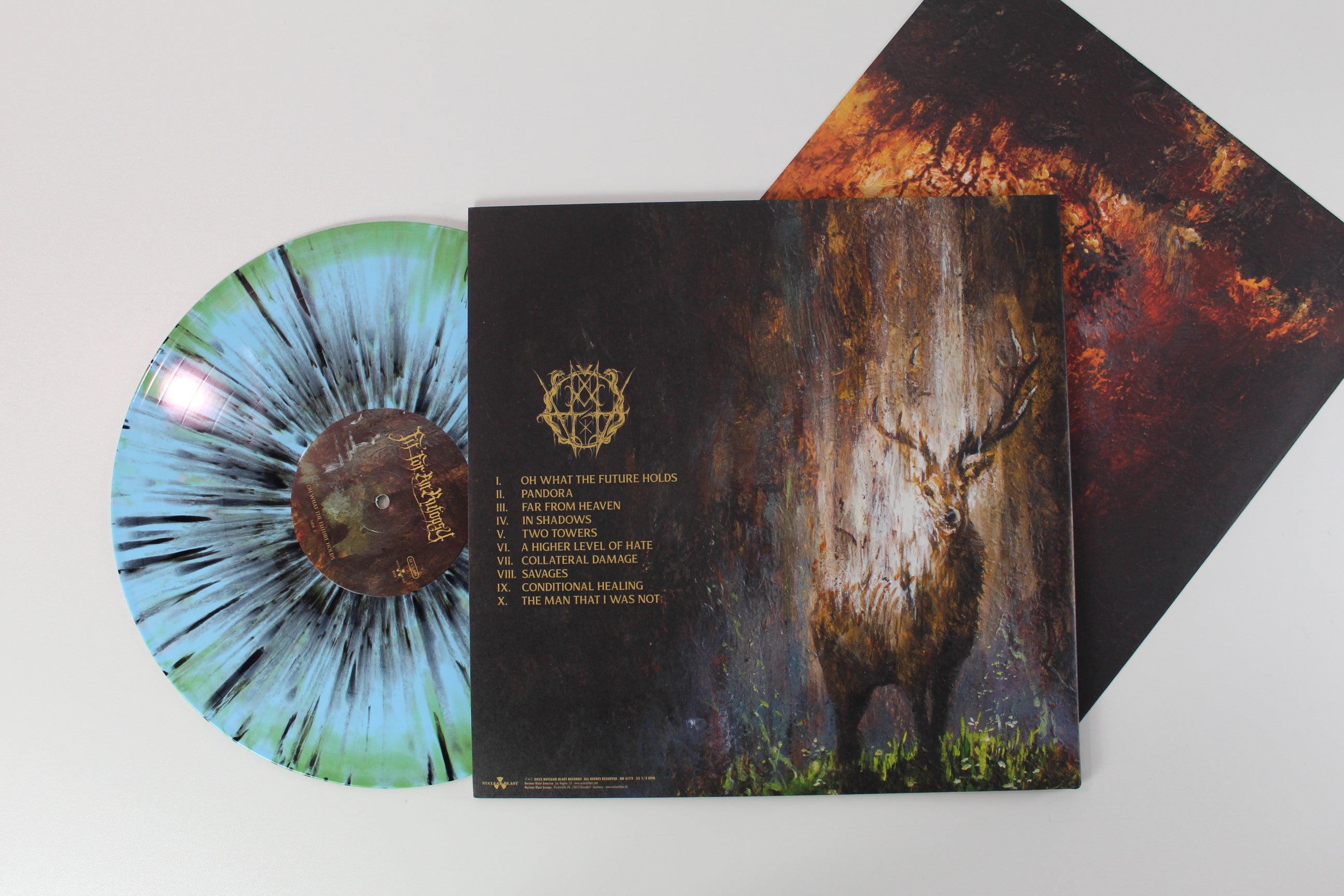 Fit For An Autopsy - Oh What The Future Holds on Nuclear Blast Ltd Blue/Green swirl w/ Pink/Black Splatter