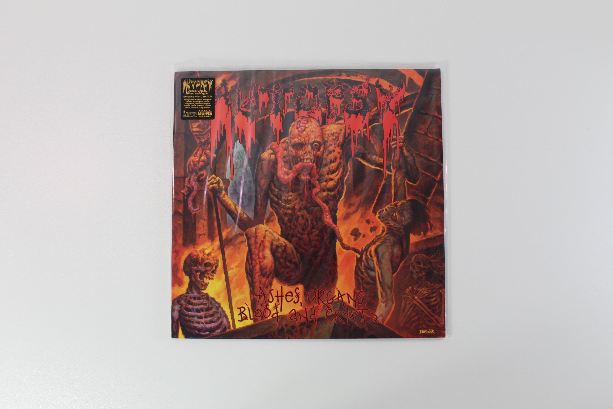 Autopsy - Ashes Organs Blood And Crypts on Peaceville Ltd Yellow / Organs Edition