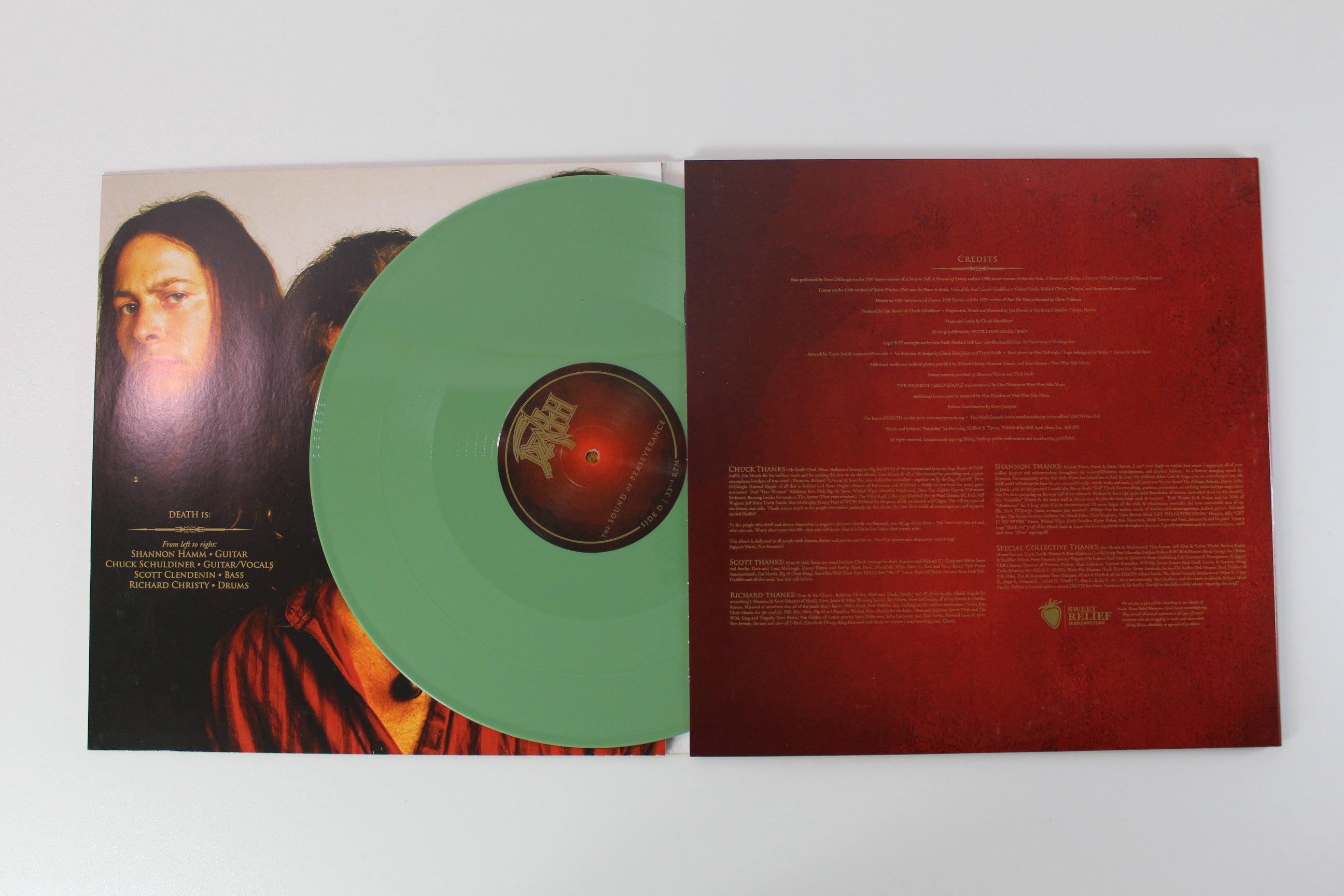 Death - The Sound Of Perseverance on Relapse Ltd Olive Green Vinyl Reissue