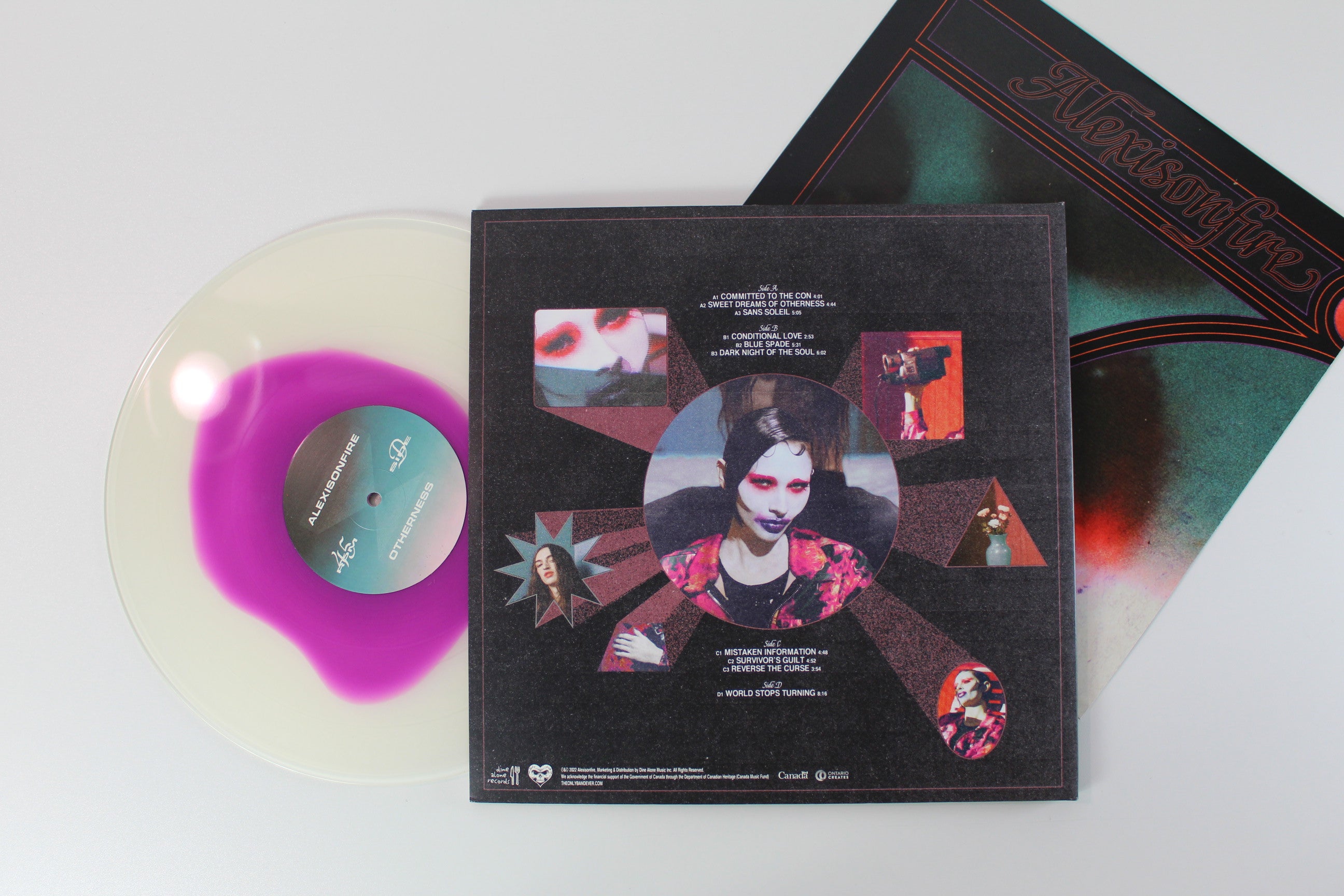 Alexisonfire - Otherness on Dine Alone Ltd 12" 45 RPM Black / Orchid in Milky Clear Vinyl