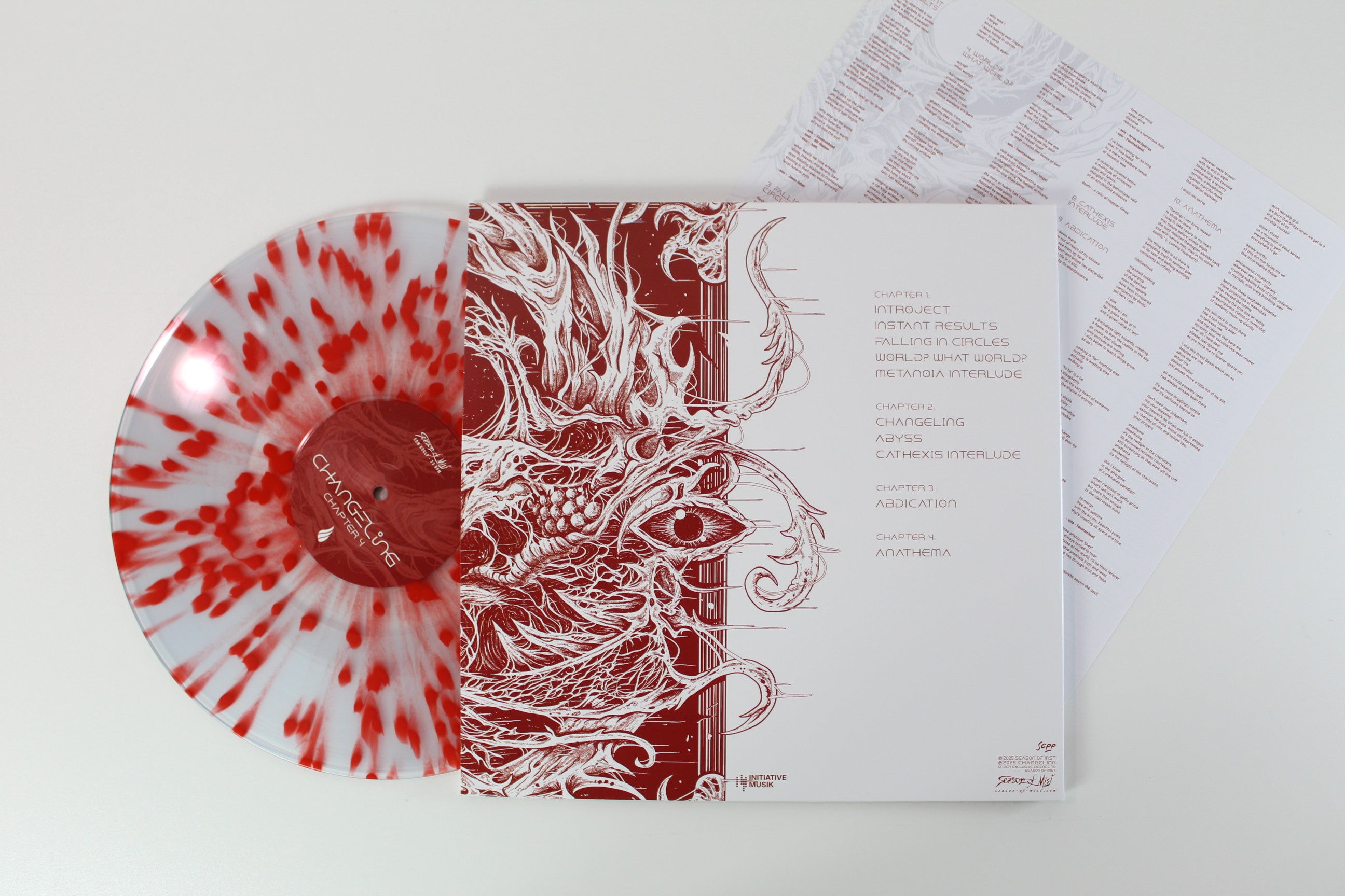 Changeling - Changeling on Season of Mist Crystal Clear With Red Splatter Vinyl