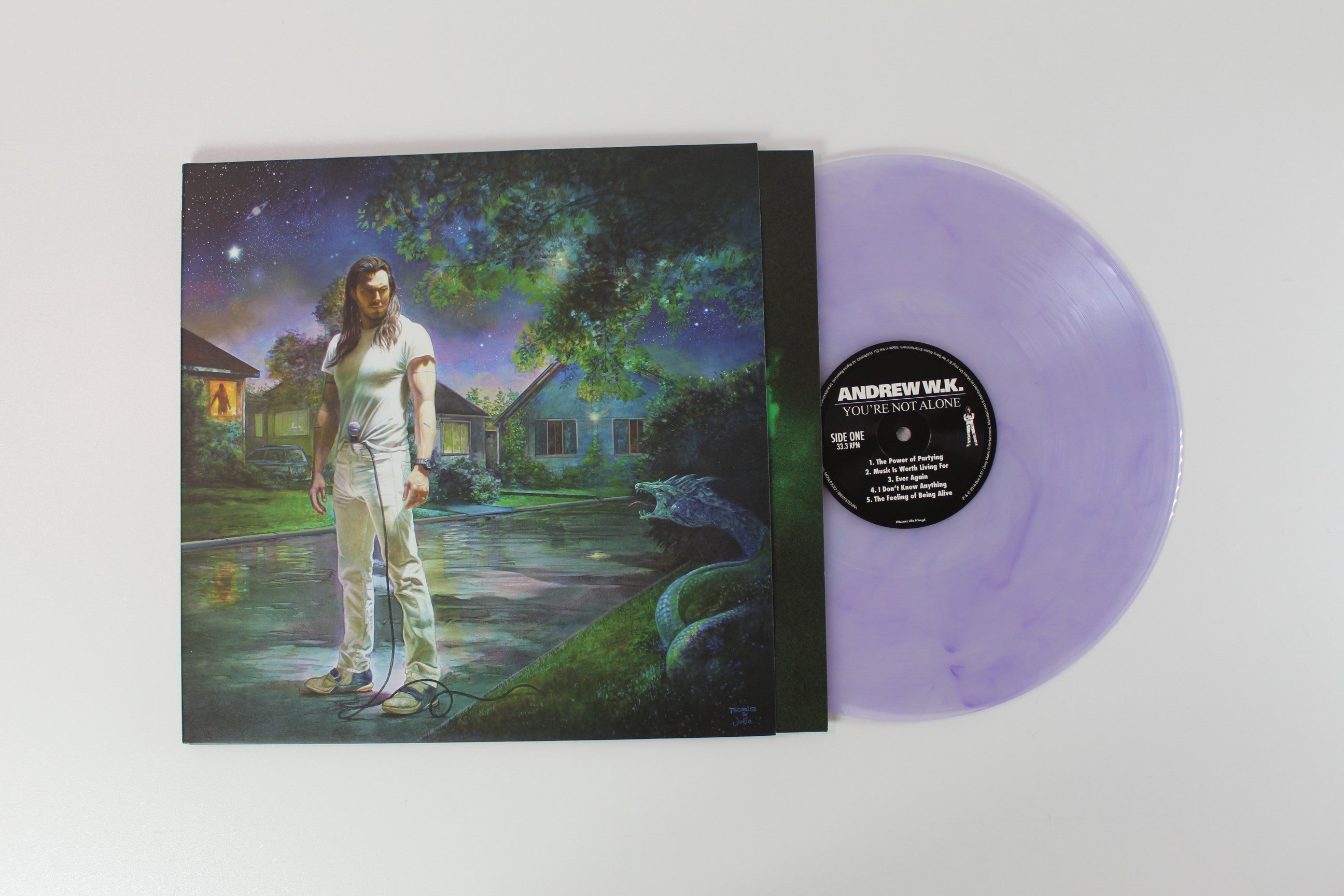 Andrew W.K. - You're Not Alone on Music on Vinyl Ltd Numbered Light / Dark Purple Vinyl