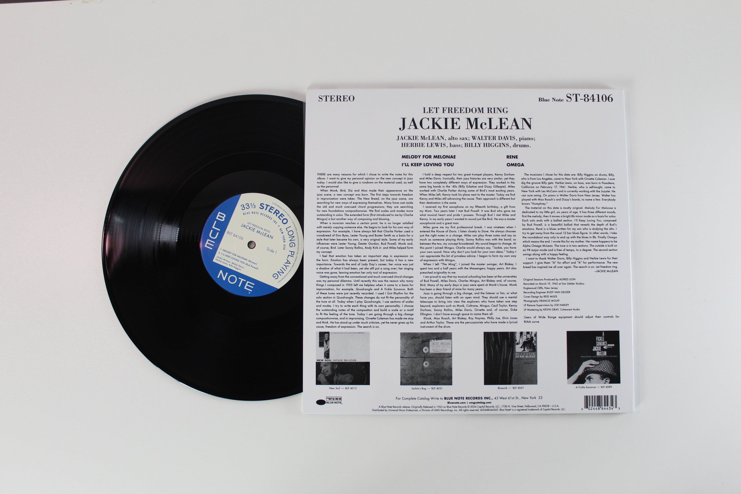 Jackie McLean - Let Freedom Ring Blue Note Tone Poet Series Reissue