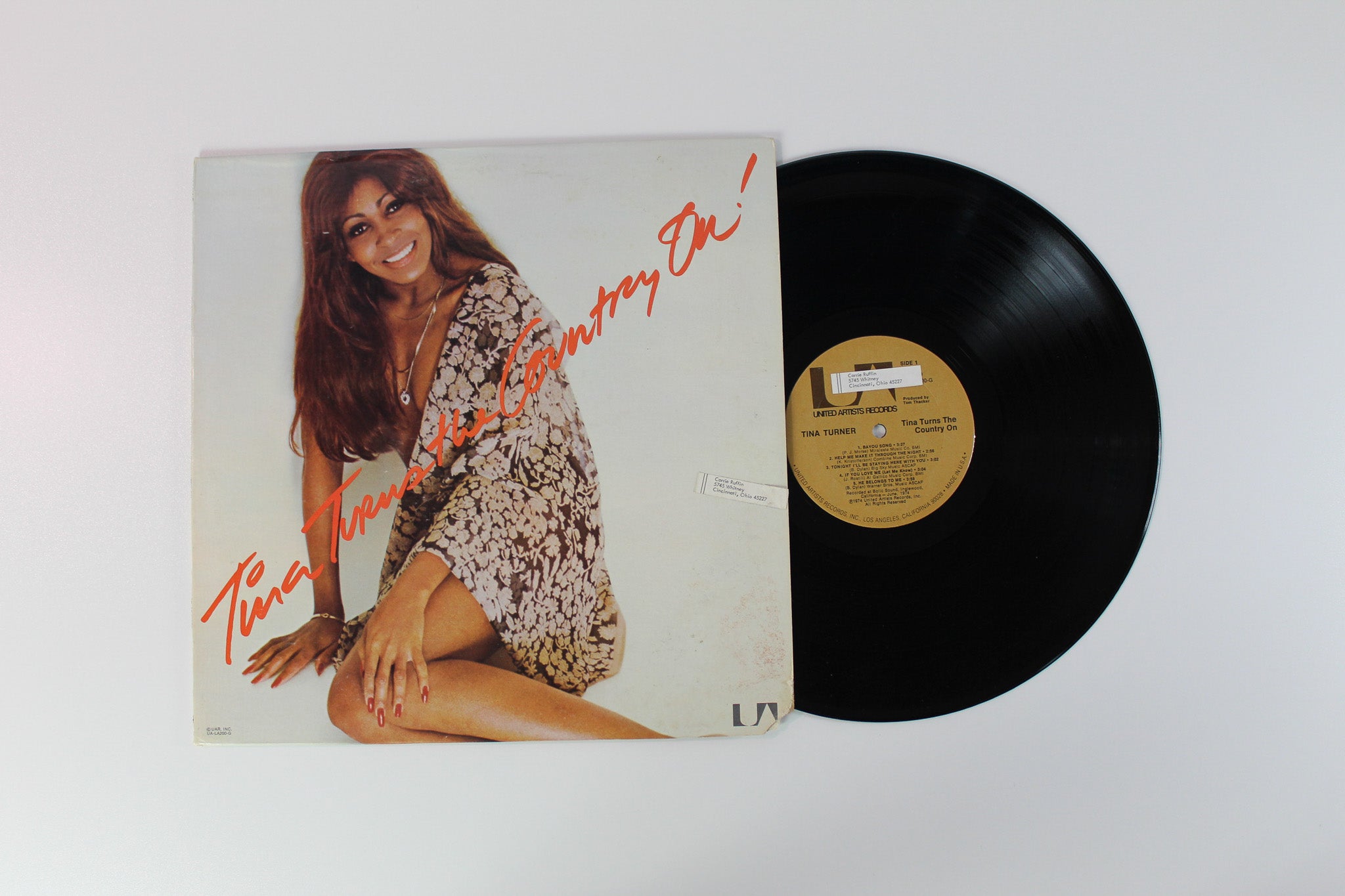 Tina Turner - Tina Turns The Country On on United Artists Records