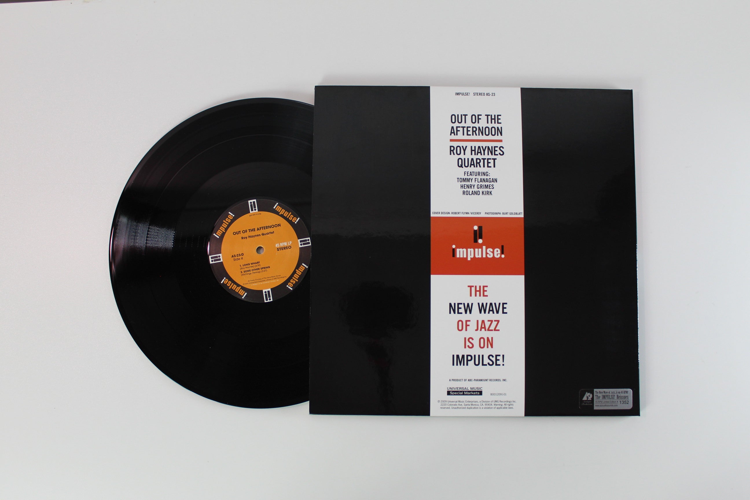 Roy Haynes Quartet - Out Of The Afternoon on Impulse Analogue Productions 2 X 12" 45 RPM Ltd Numbered Reissue