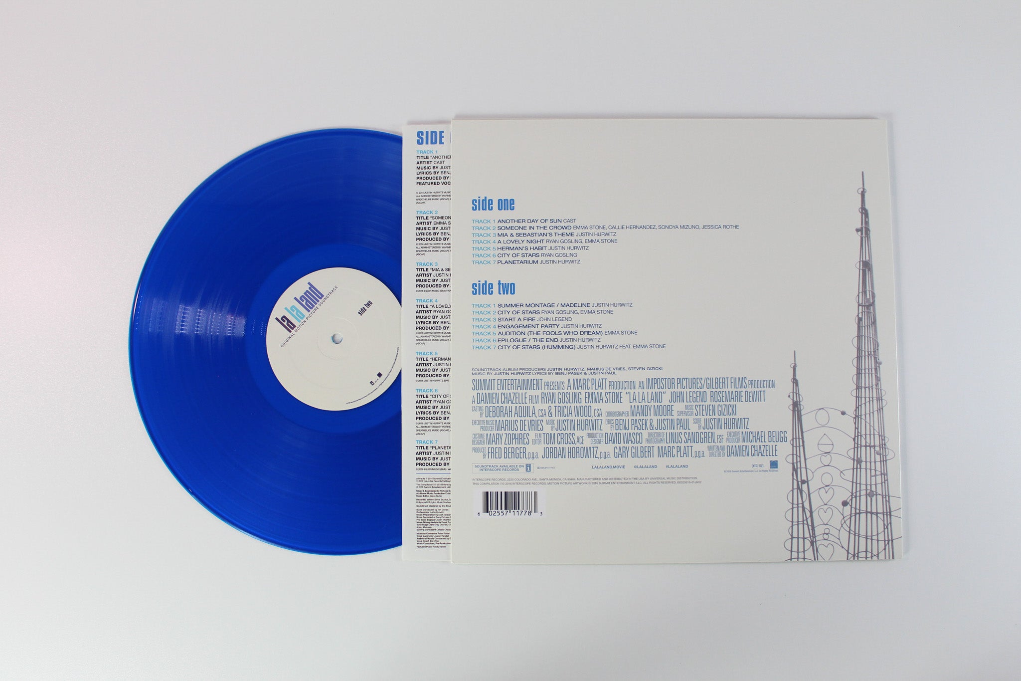 Justin Hurwitz - La La Land (Original Motion Picture Soundtrack) on Interscope Records Blue Translucent Vinyl