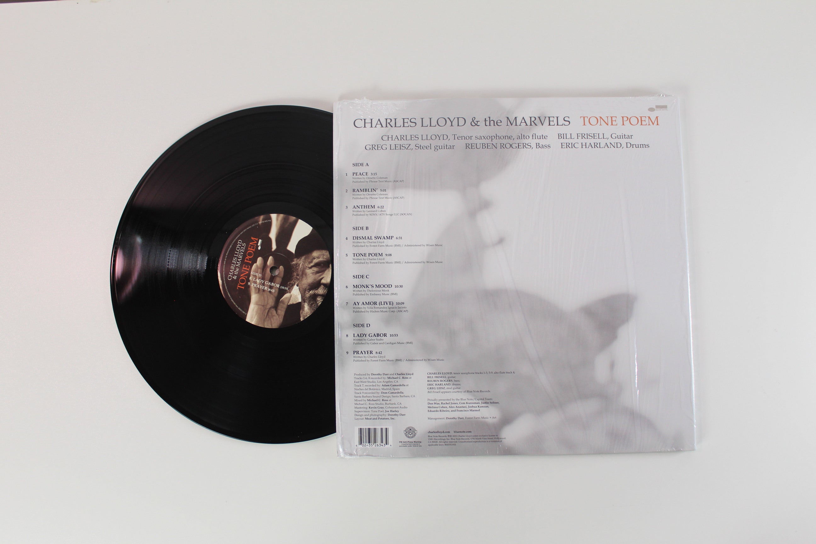 Charles Lloyd & The Marvels - Tone Poem Blue Note Tone Poet Series Reissue