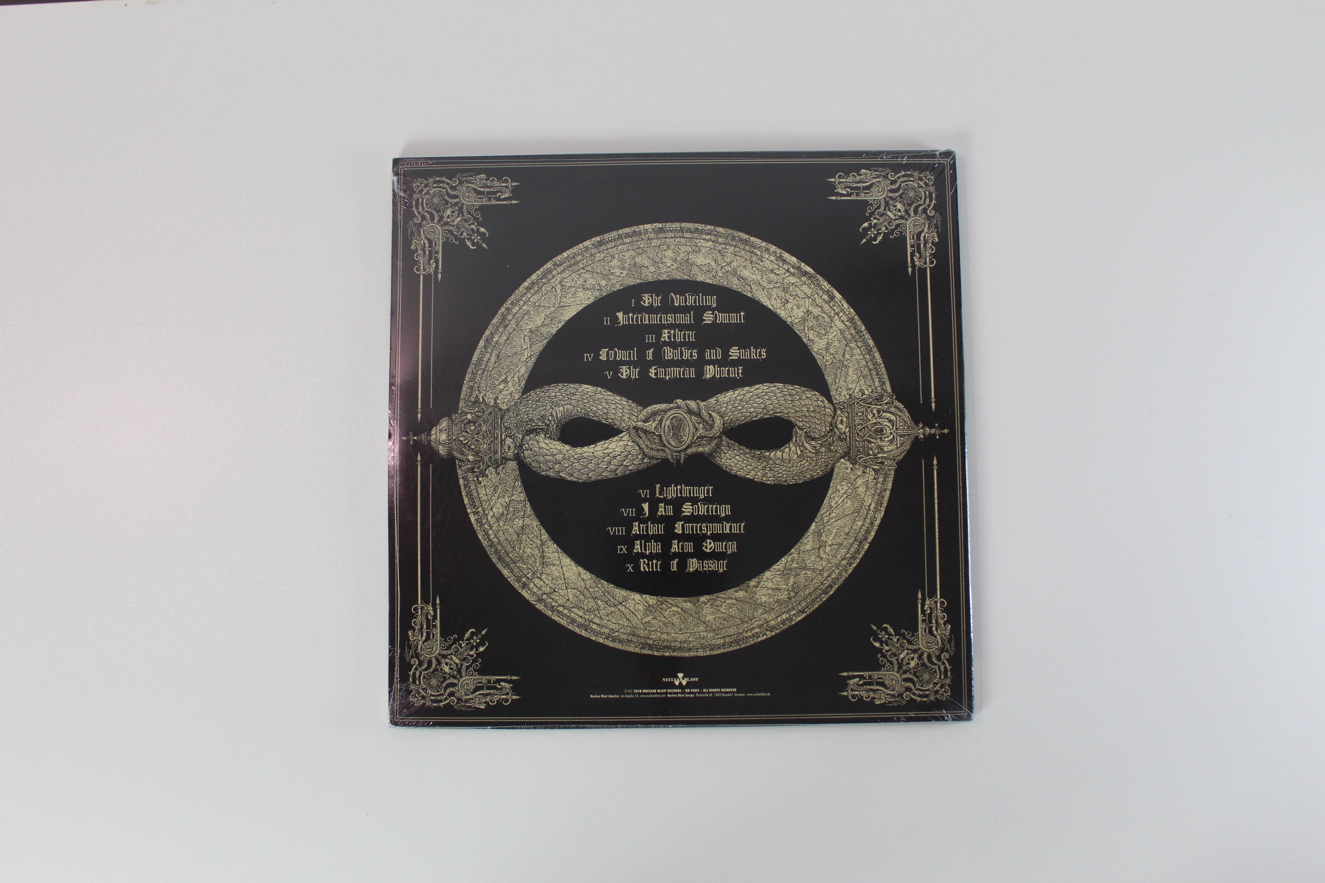 Dimmu Borgir - Eonian on Nuclear Blast Ltd White W/ Black Swirl Sealed