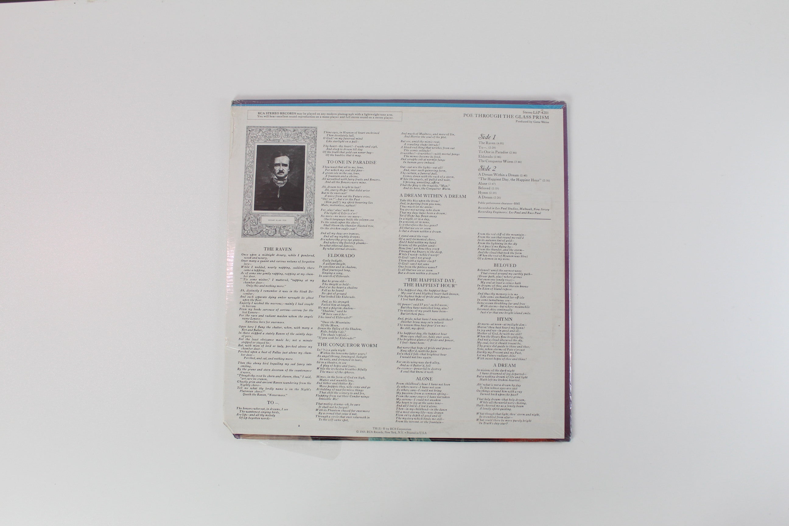 Glass Prism - Poe Through The Glass Prism on RCA Sealed