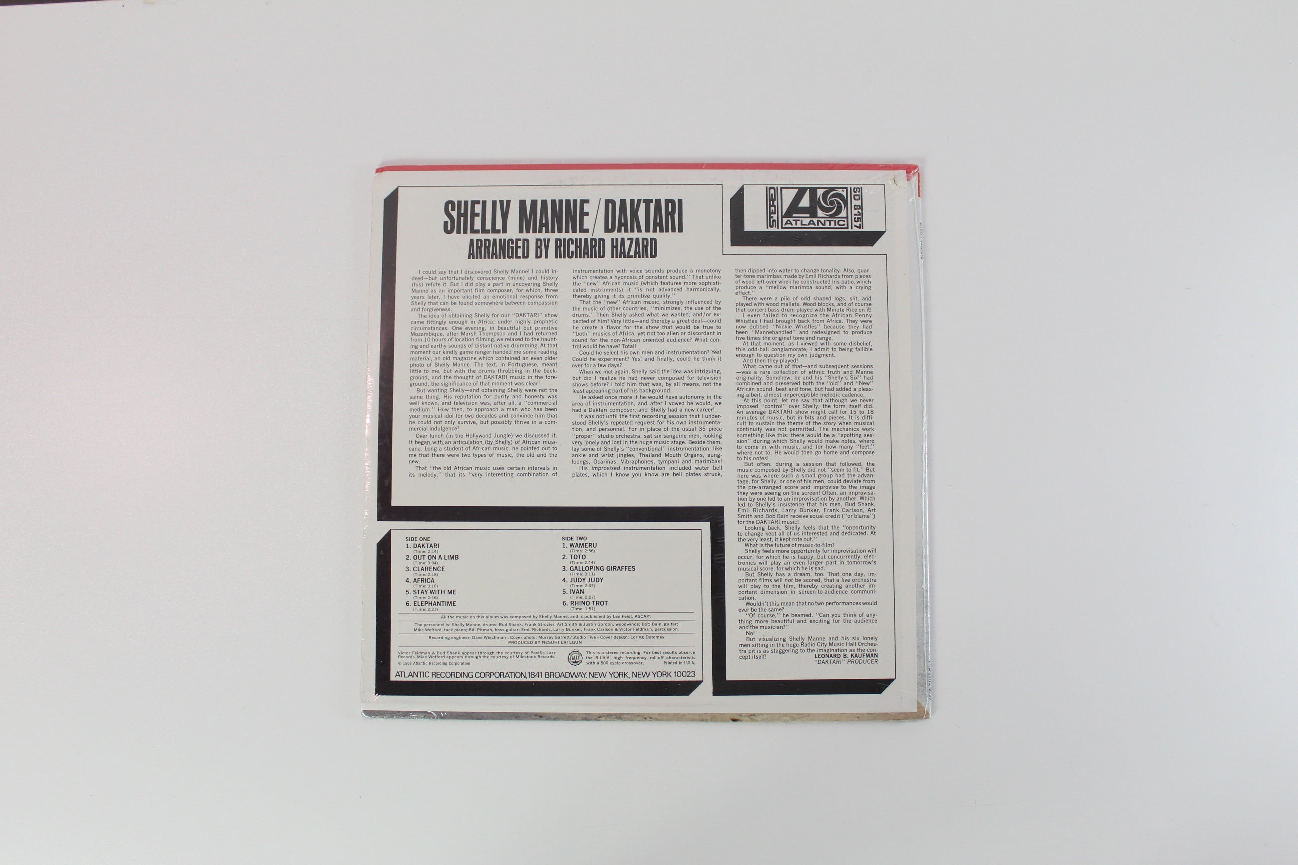 Shelly Manne - Daktari on Atlantic Sealed