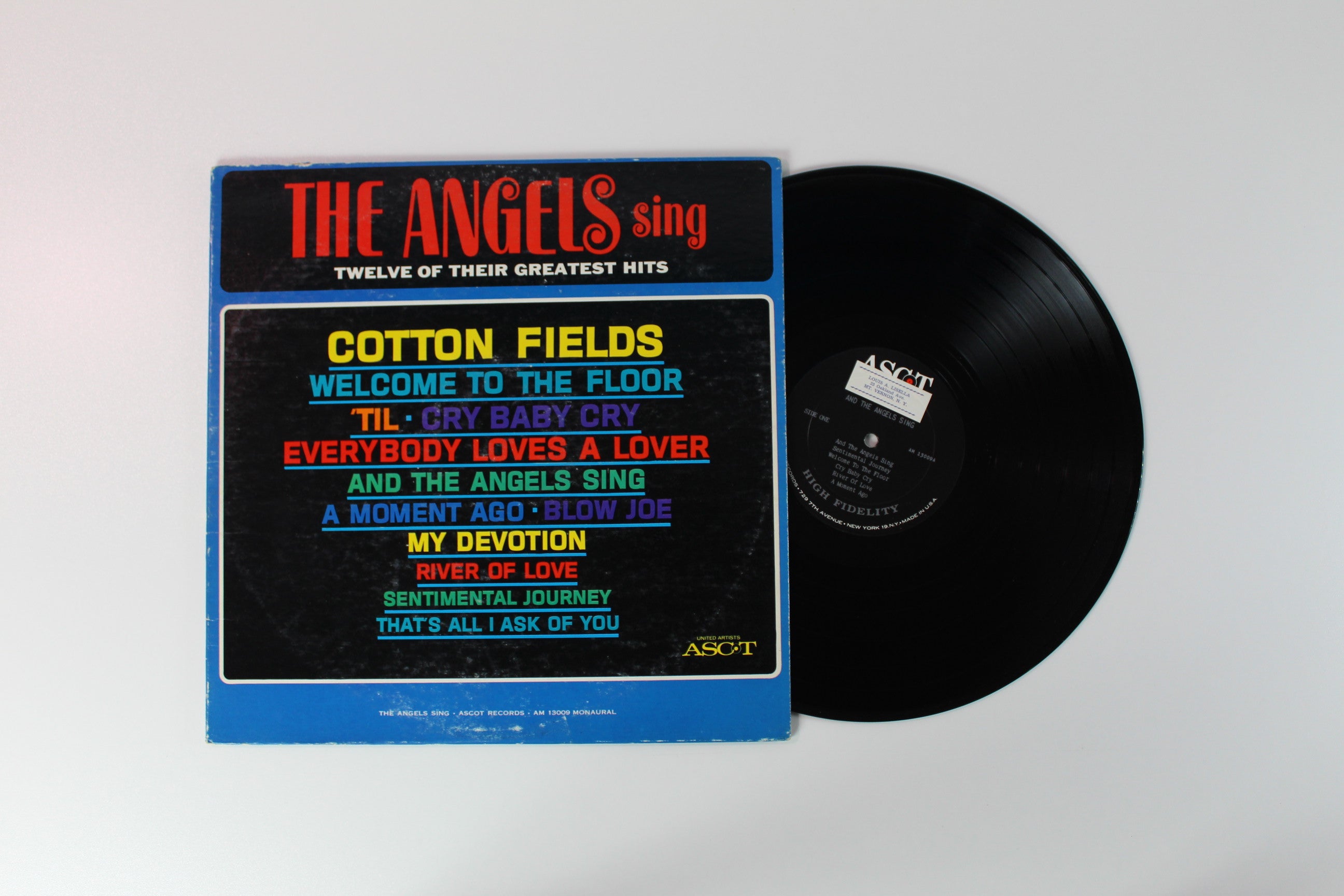 The Angels - Sing Twelve Of Their Greatest Hits on ASCOT