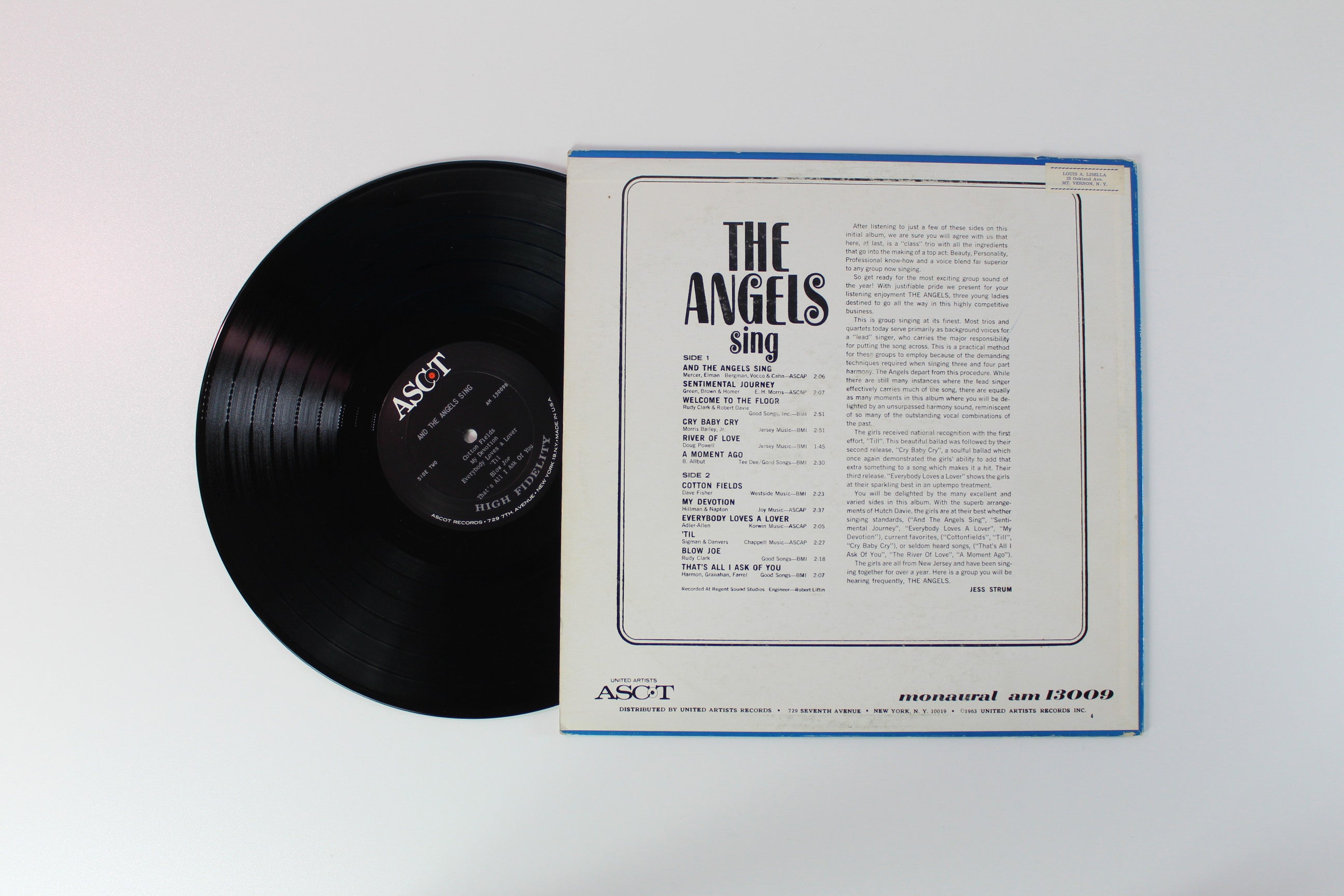 The Angels - Sing Twelve Of Their Greatest Hits on ASCOT