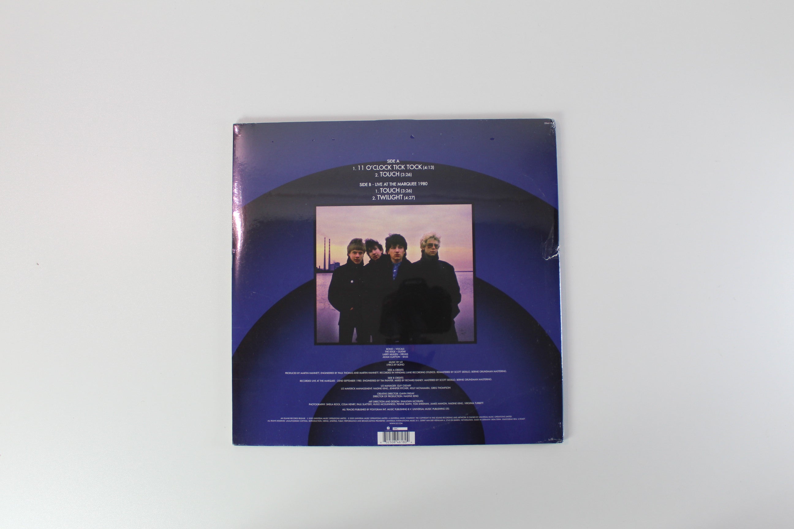 U2 - 11 O'Clock Tick Tock RSD Reissue Blue Transparent Vinyl on Island Records Sealed