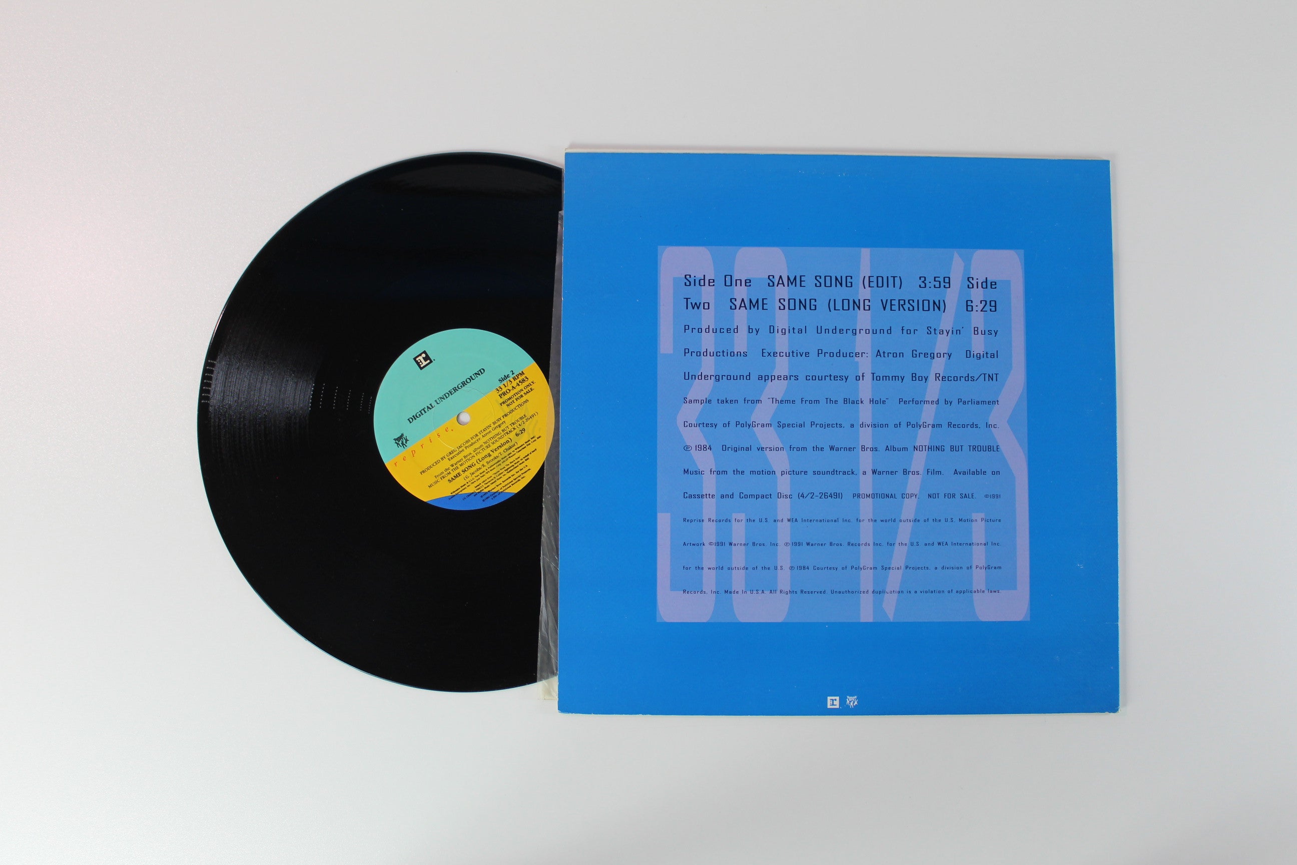 Digital Underground - Same Song on Reprise Records - 12" Promo