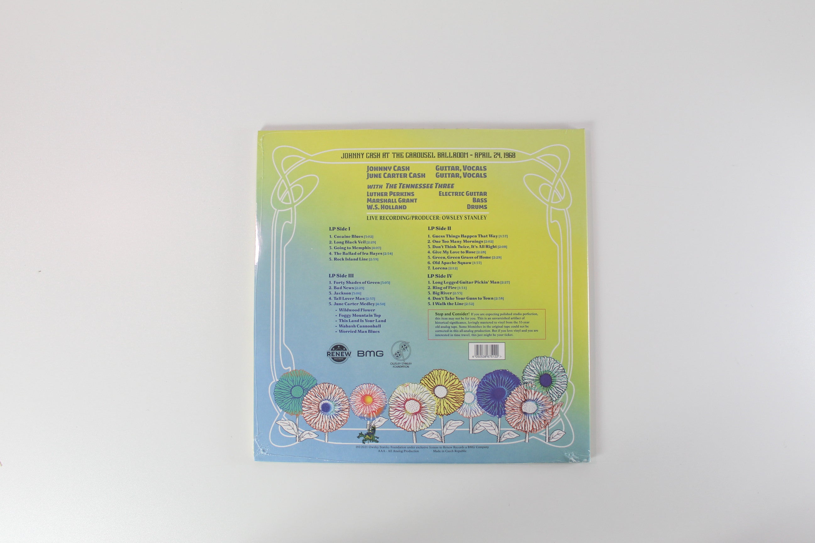 Johnny Cash - At The Carousel Ballroom - April 24, 1968 on Owsley Stanley Foundation / BMG Sealed