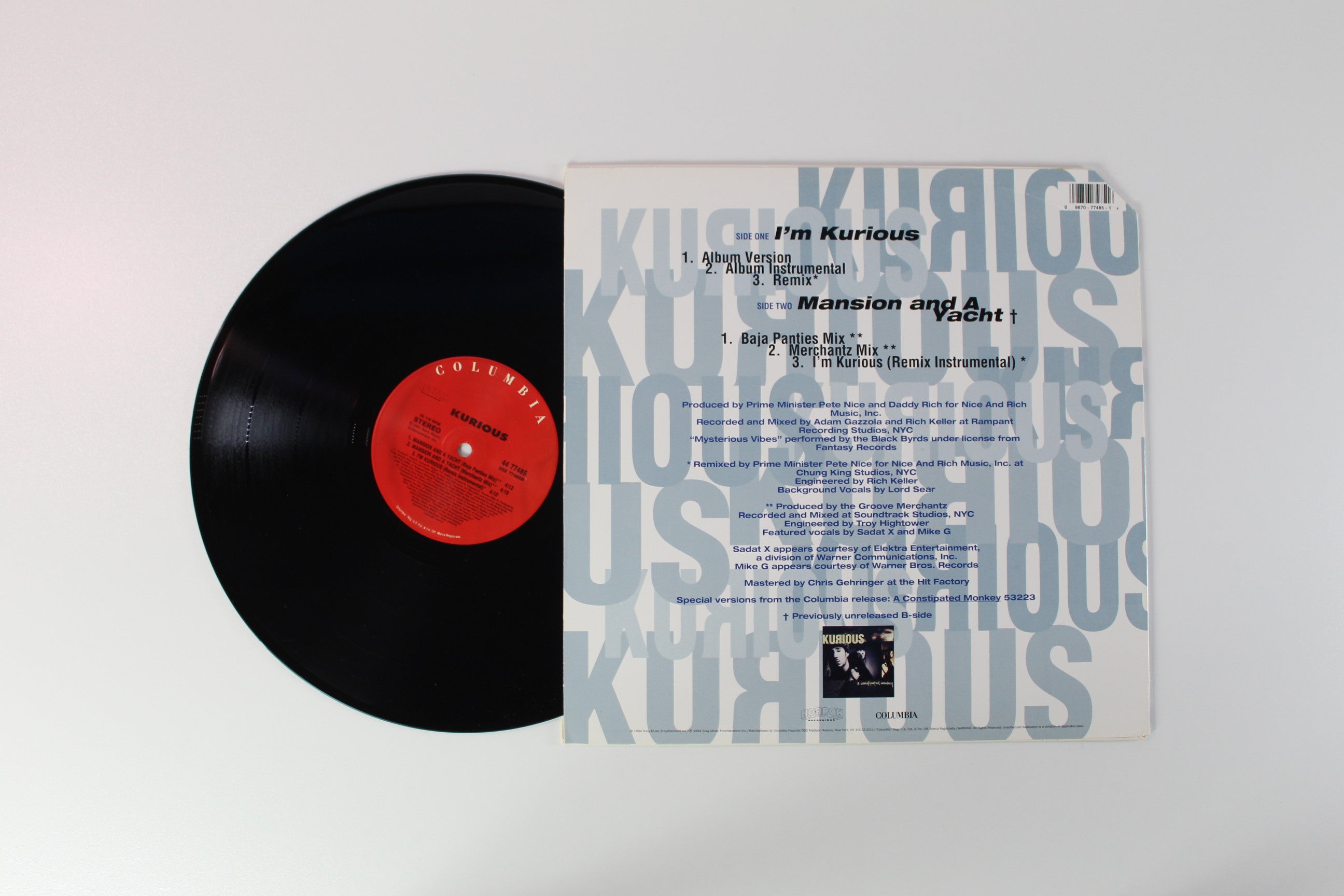 Kurious - I'm Kurious on Columbia 12" Single