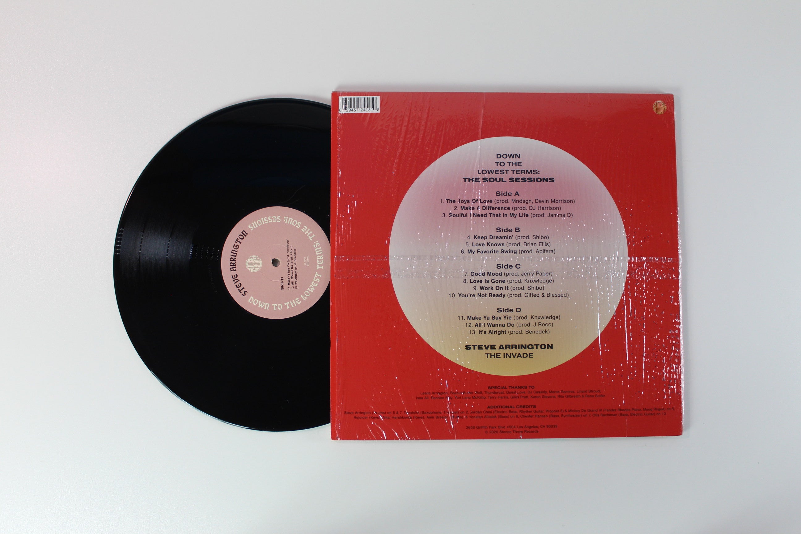 Steve Arrington - Down To The Lowest Terms: The Soul Sessions on Stones Throw Records