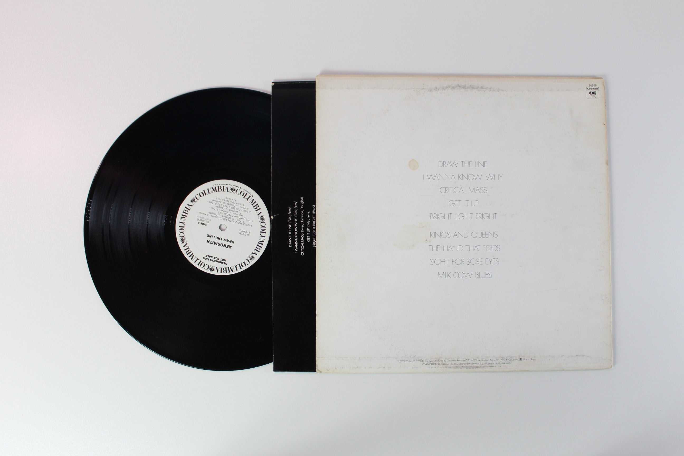 Aerosmith - Draw The Line on Columbia - Promo