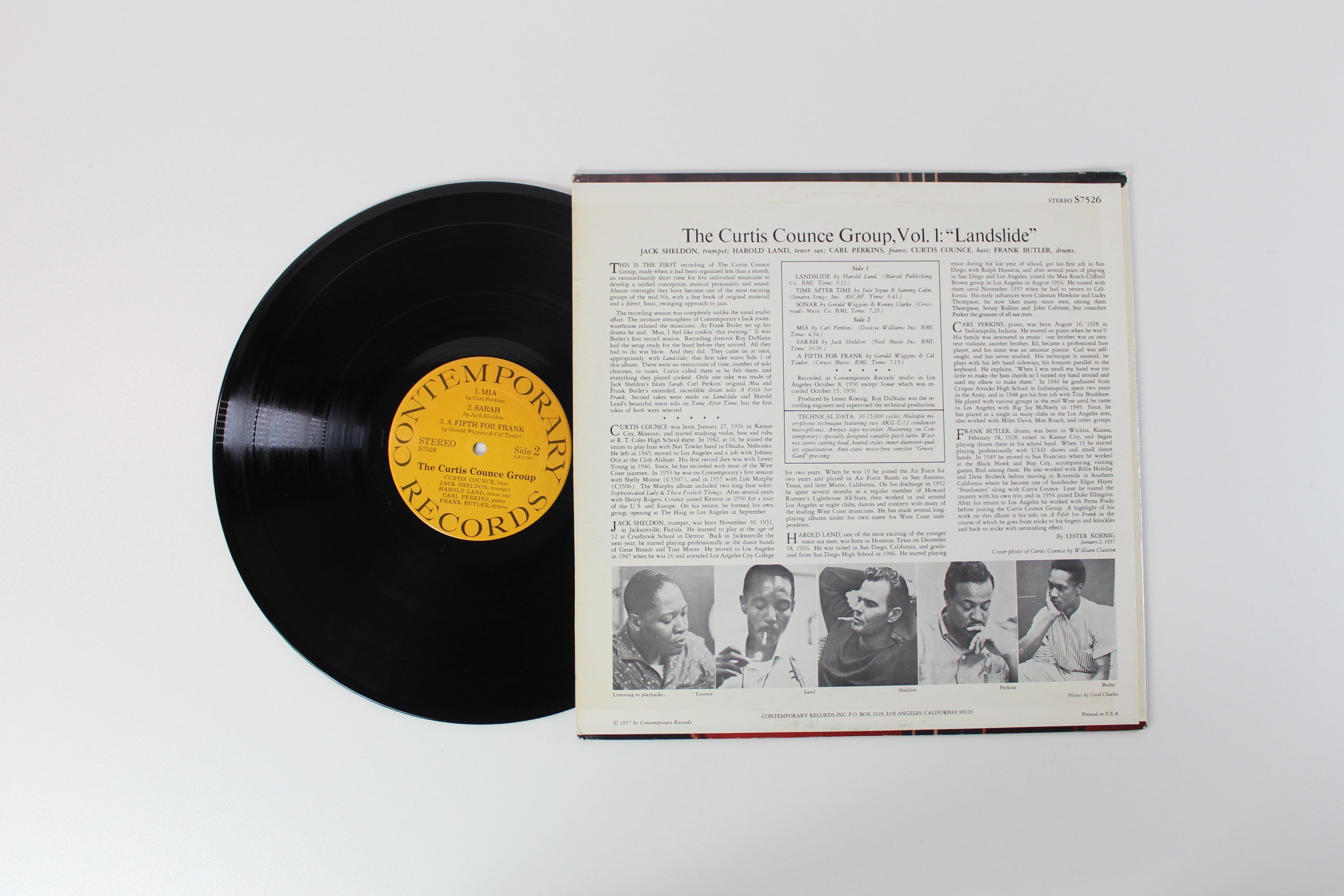 The Curtis Counce Group - Vol 1: Landslide on Contemporary Reissue