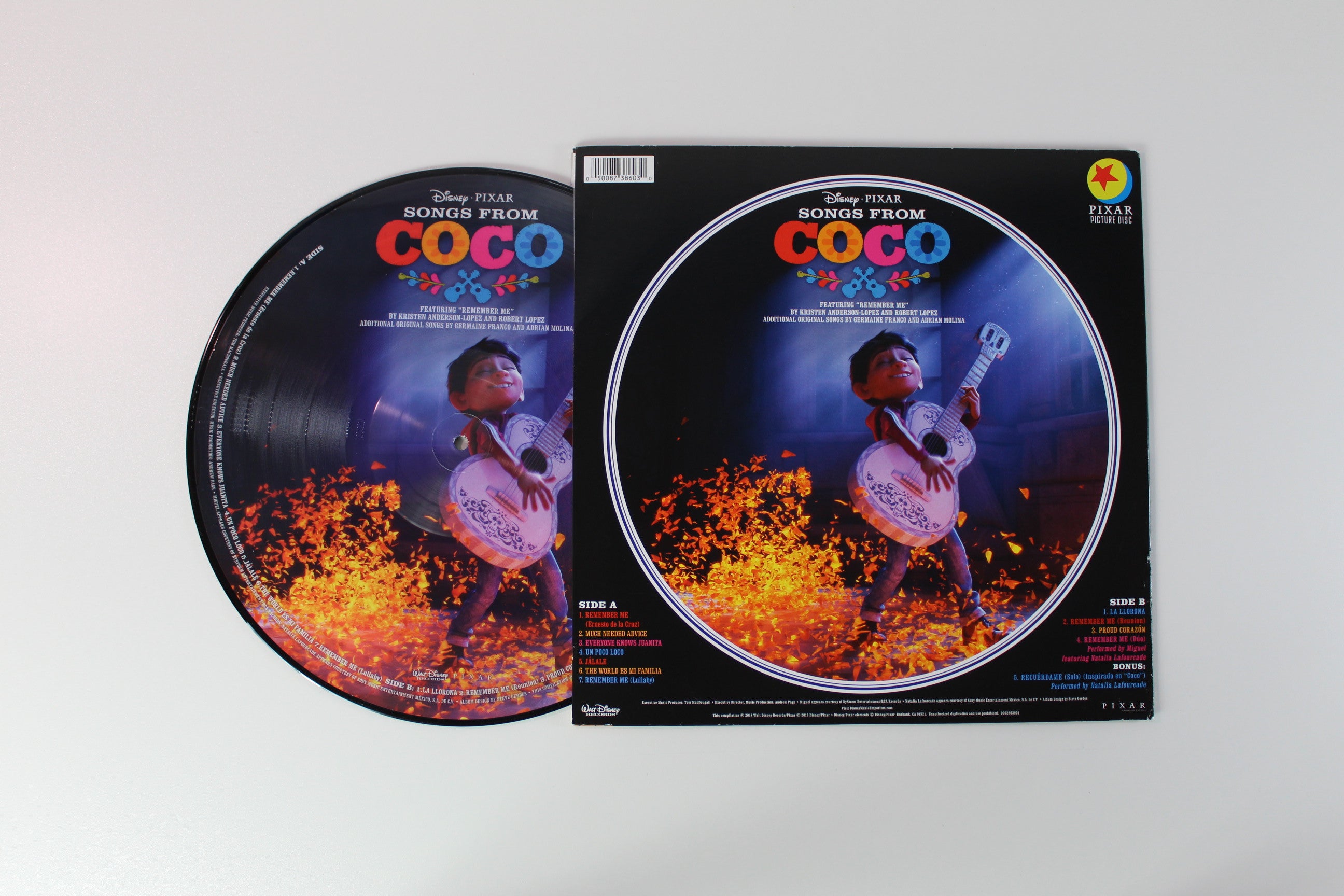 Various - Songs From Coco on Walt Disney Records - Picture Disc