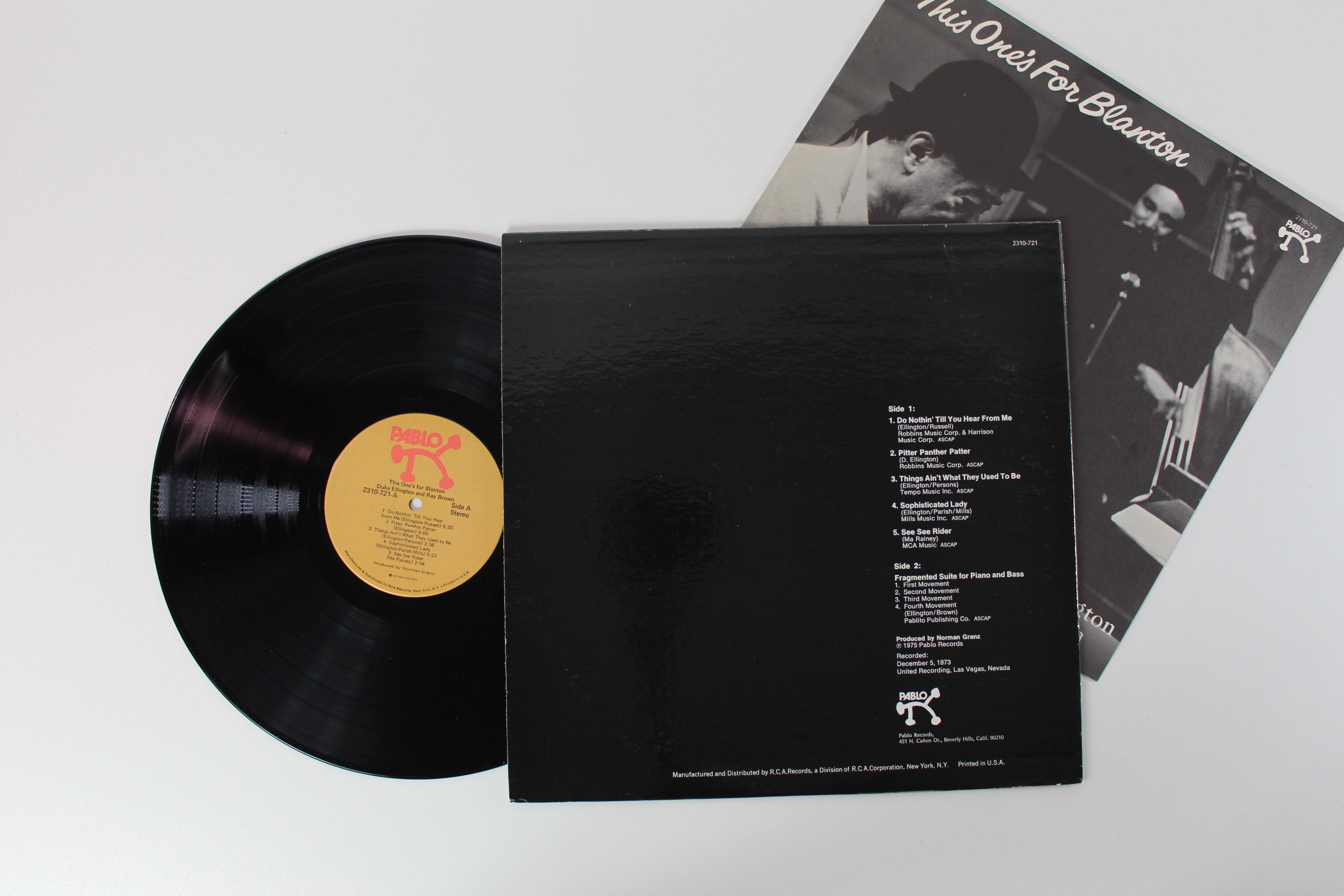 Duke Ellington & Ray Brown - This One's For Blanton on Pablo