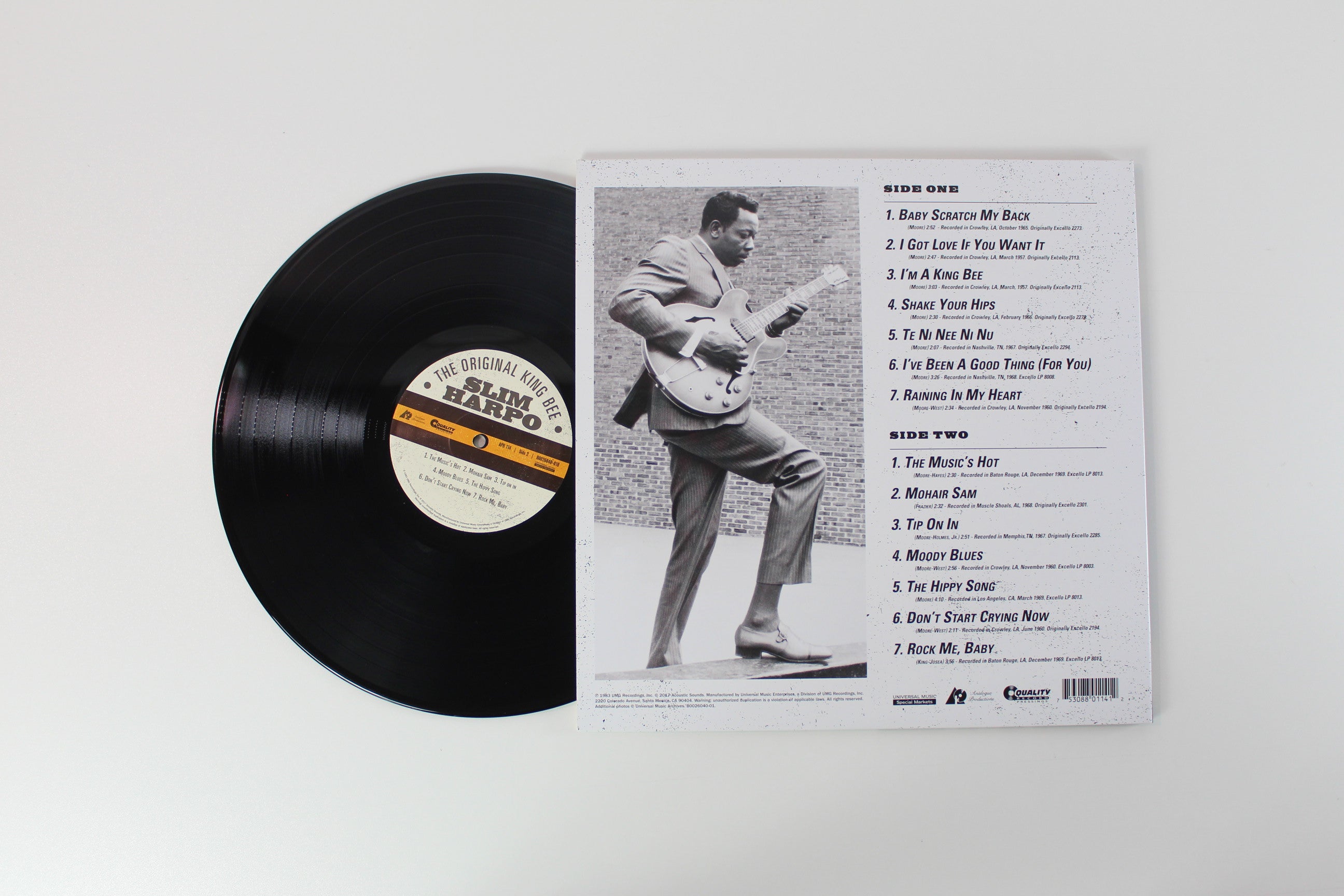 Slim Harpo - The Original King Bee on Analogue Productions Ltd 200 Gram Reissue