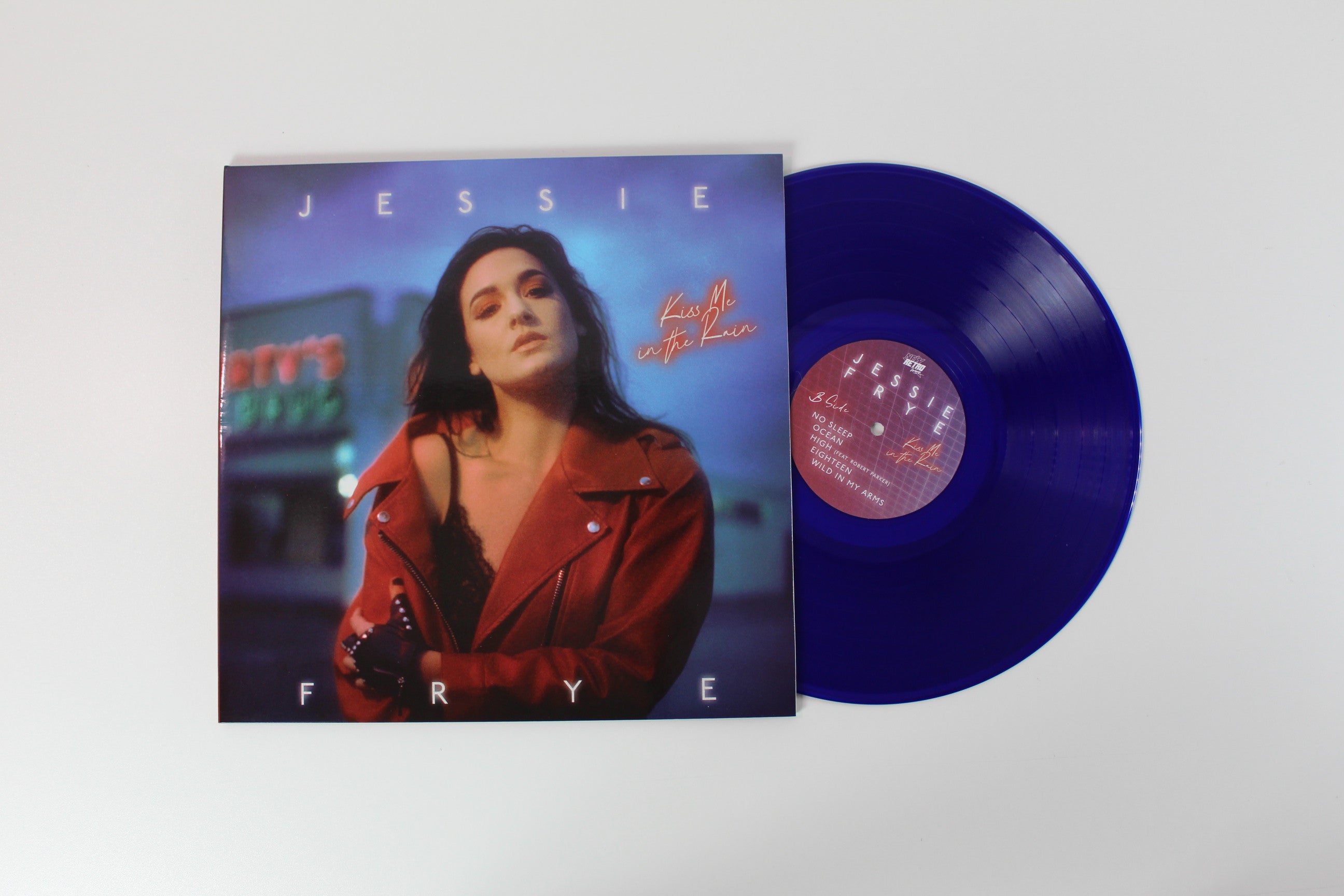 Jessie Frye - Kiss Me In The Rain on NewRetroWave Blue Vinyl Reissue