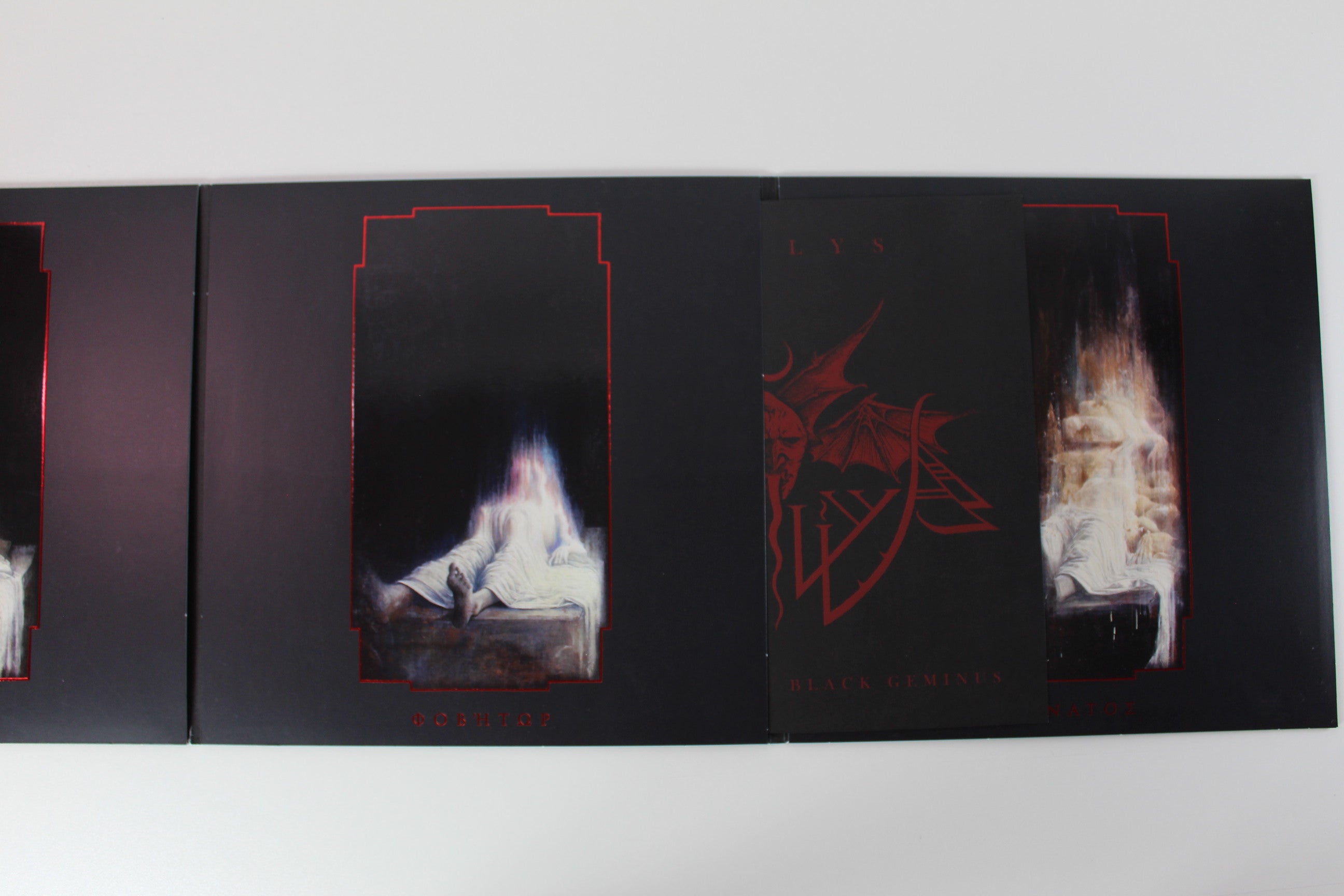 Akhlys - House Of The Black Geminus on Debemur Morti Ltd Numbered Blue/Silver Mixed Vinyl