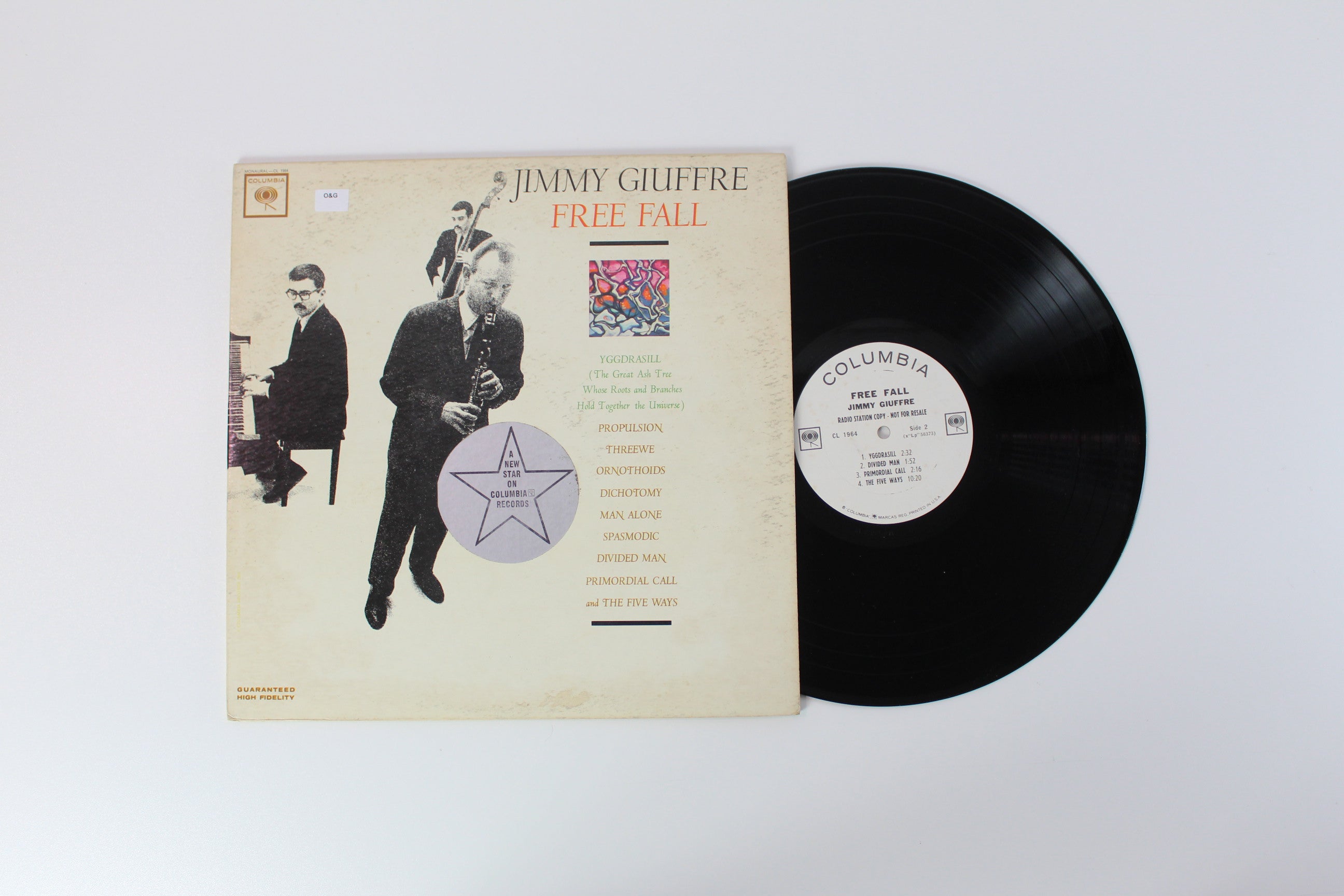 Jimmy Giuffre - Free Fall on Columbia Mono Promo