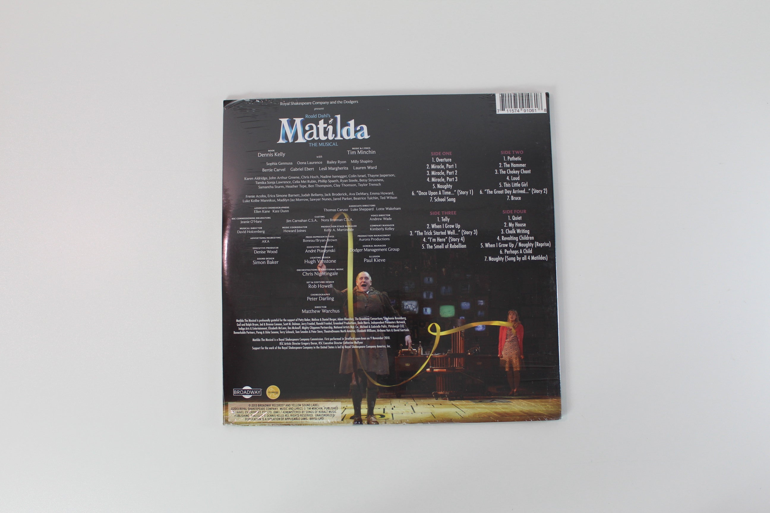 Tim Minchin - Matilda The Musical: Original Broadway Cast Recording on Broadway Yellow Sound Blue Vinyl  Sealed