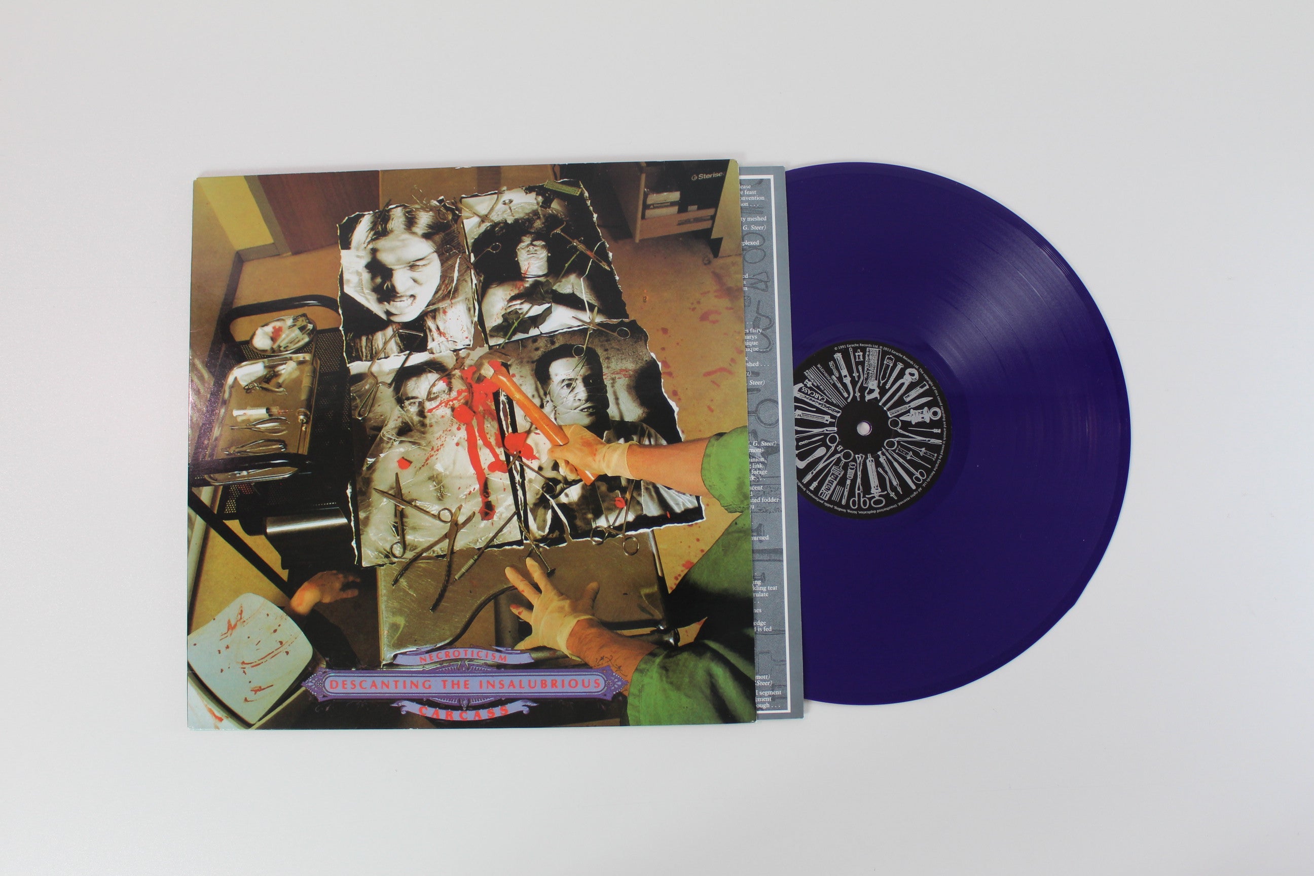 Carcass - Necroticism - Descanting The Insalubrious on Earache Purple Vinyl Reissue