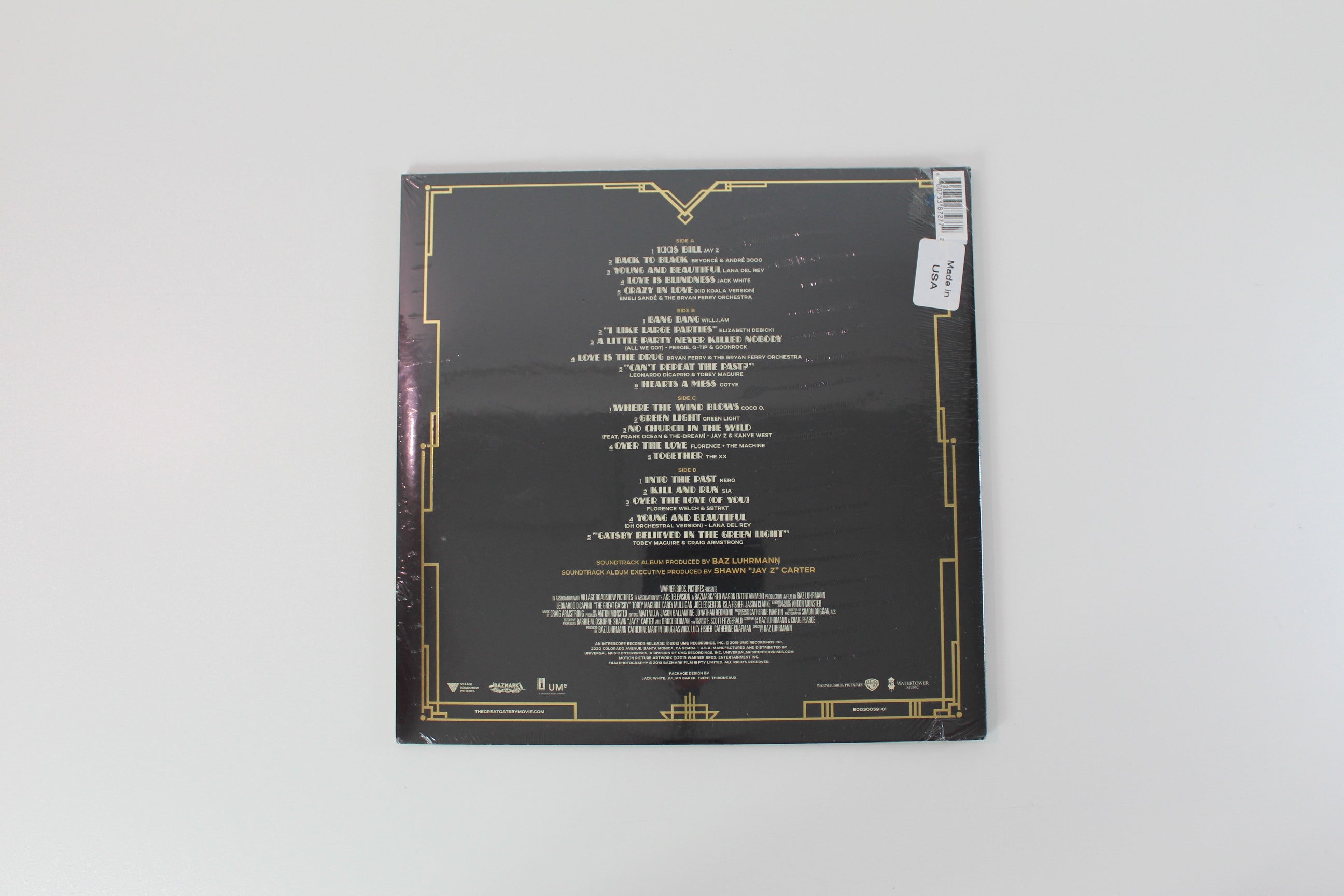 Various - Music From Baz Luhrmann's Film The Great Gatsby on Interscope Ltd Fluorescent Green Reissue Sealed
