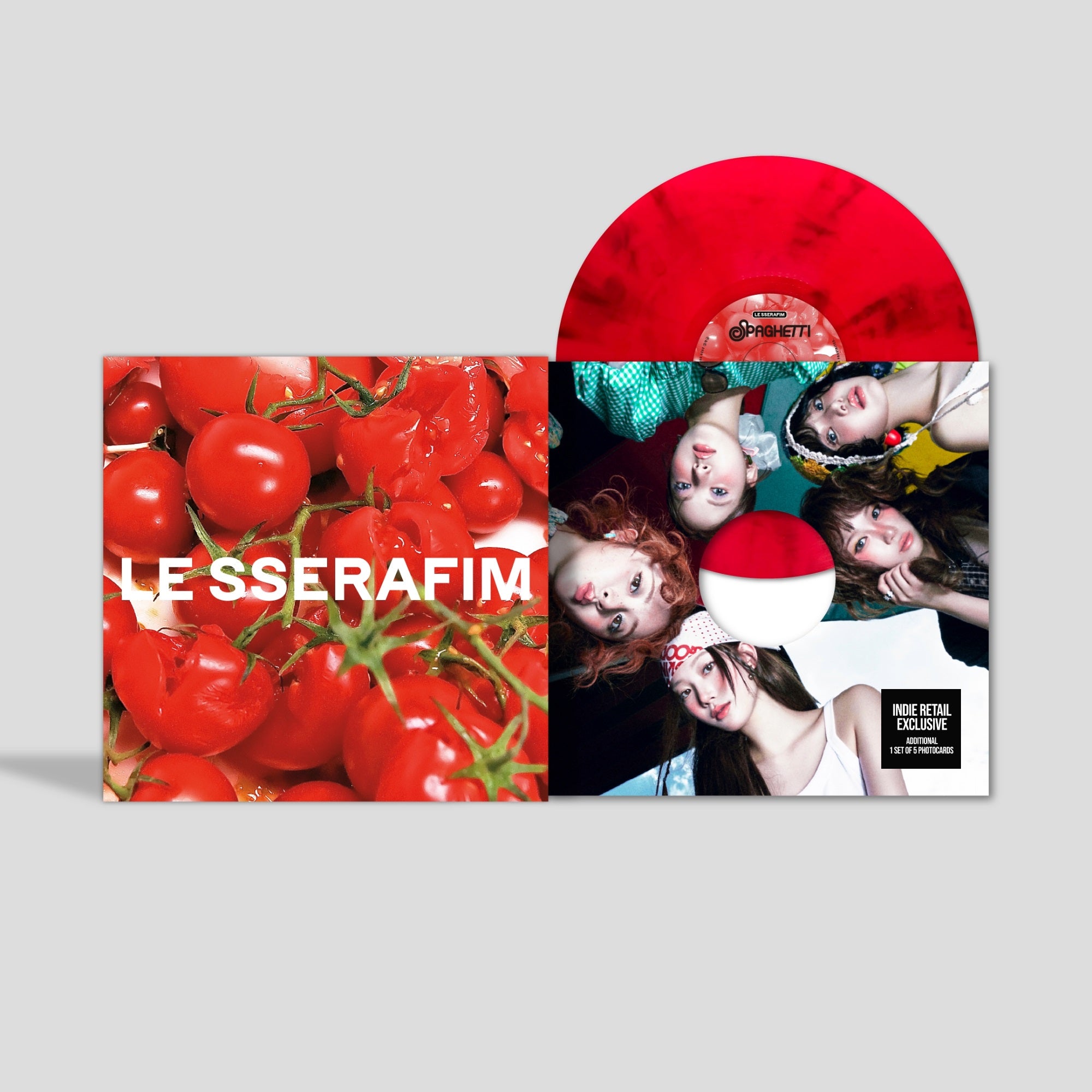 LESSERAFIM SPAGHETTI LP レコード target ウンチェ LE SSERAFIM - 1st Single 'Spaghetti' (Target Exclusive, Vinyl