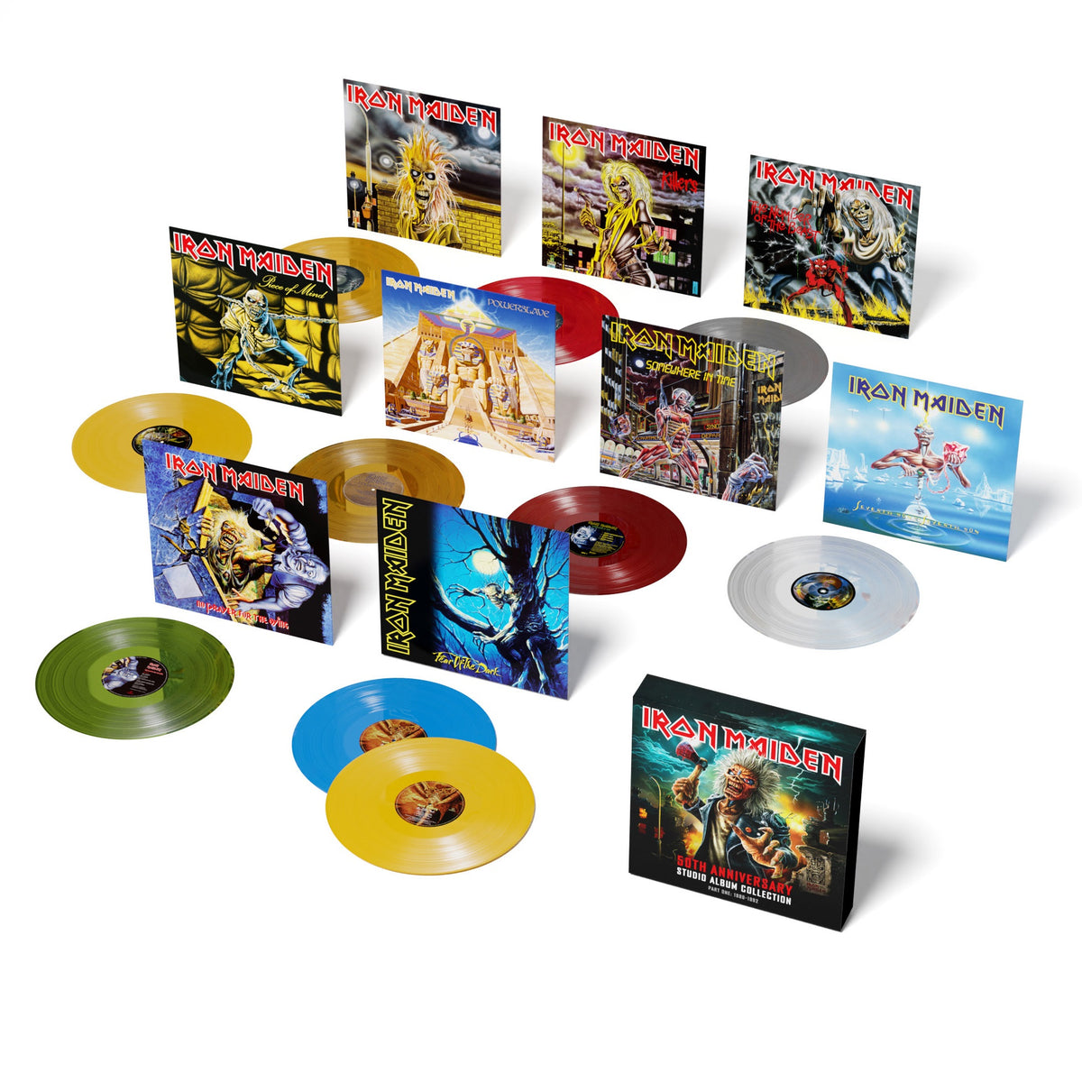 [PRE-ORDER] Iron Maiden - 50th Anniversary Studio Album Collection: Part One 1980-1992 [Colored Vinyl] [Box Set] [Release Date: 12/11/2026]