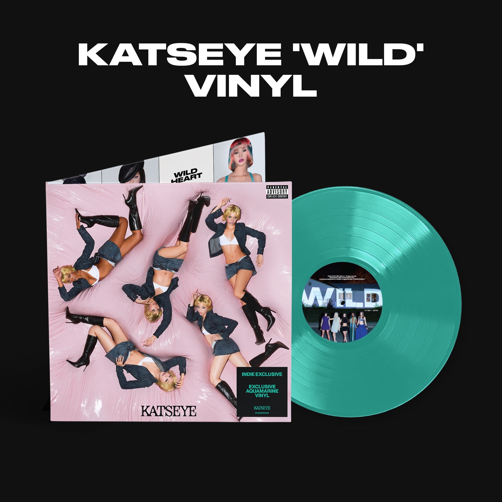 Katseye - Wild [Indie-Exclusive Aquamarine Vinyl]