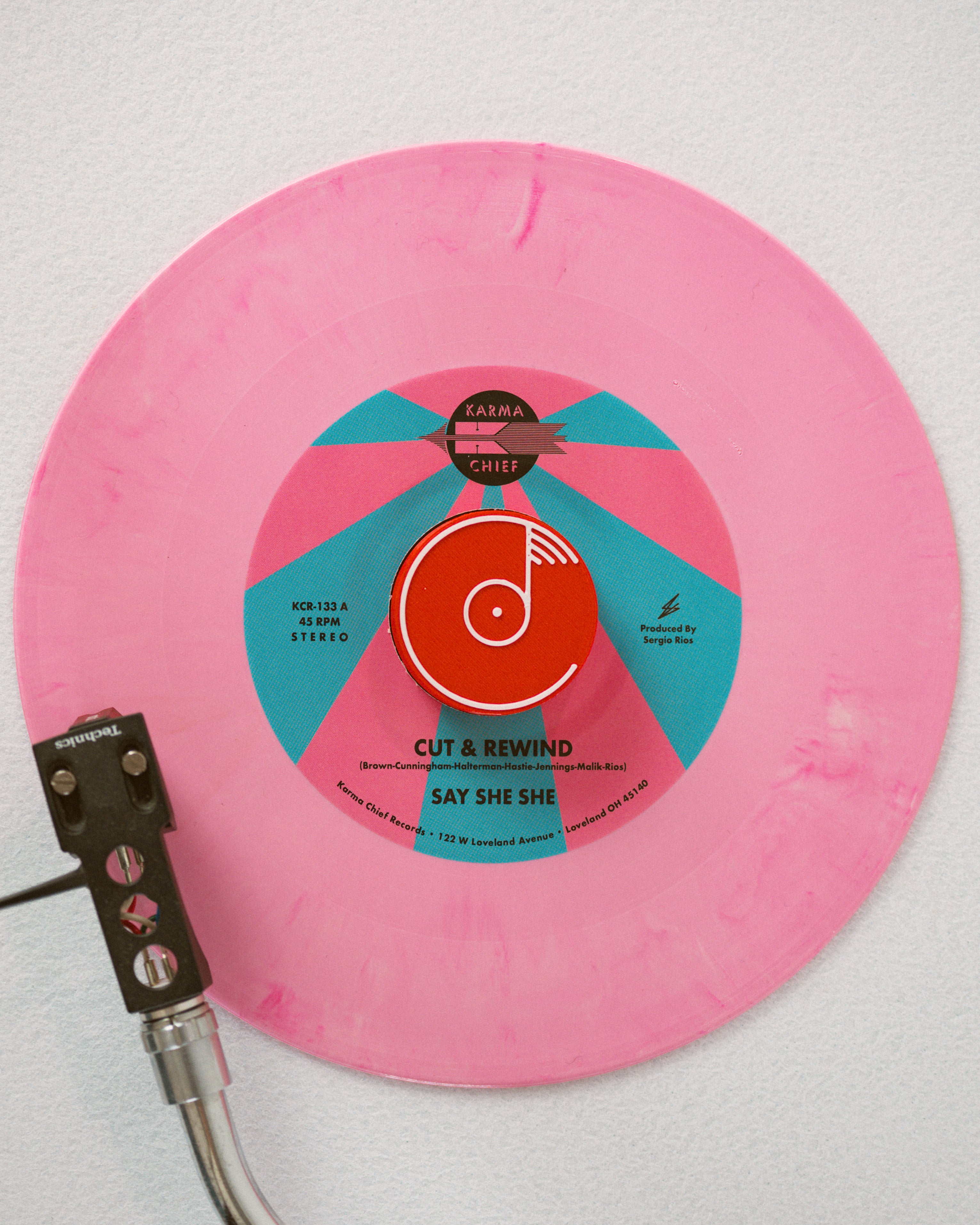 Say She She - Cut & Rewind / Disco Life (7") [Bubblegum Pink Vinyl]