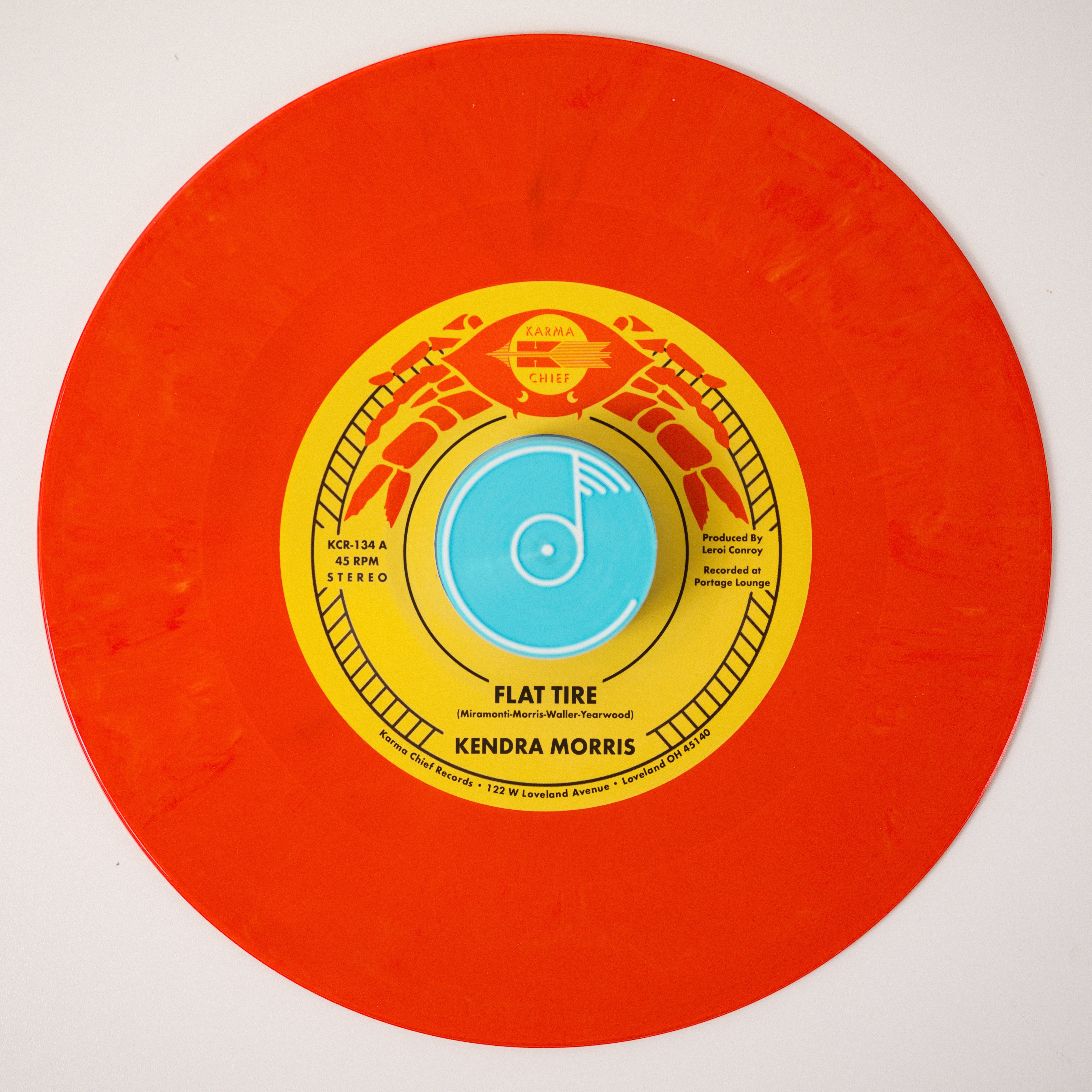Kendra Morris - Flat Tire / Flat Tire (Dub Mix) [Opaque Blood Orange Vinyl]